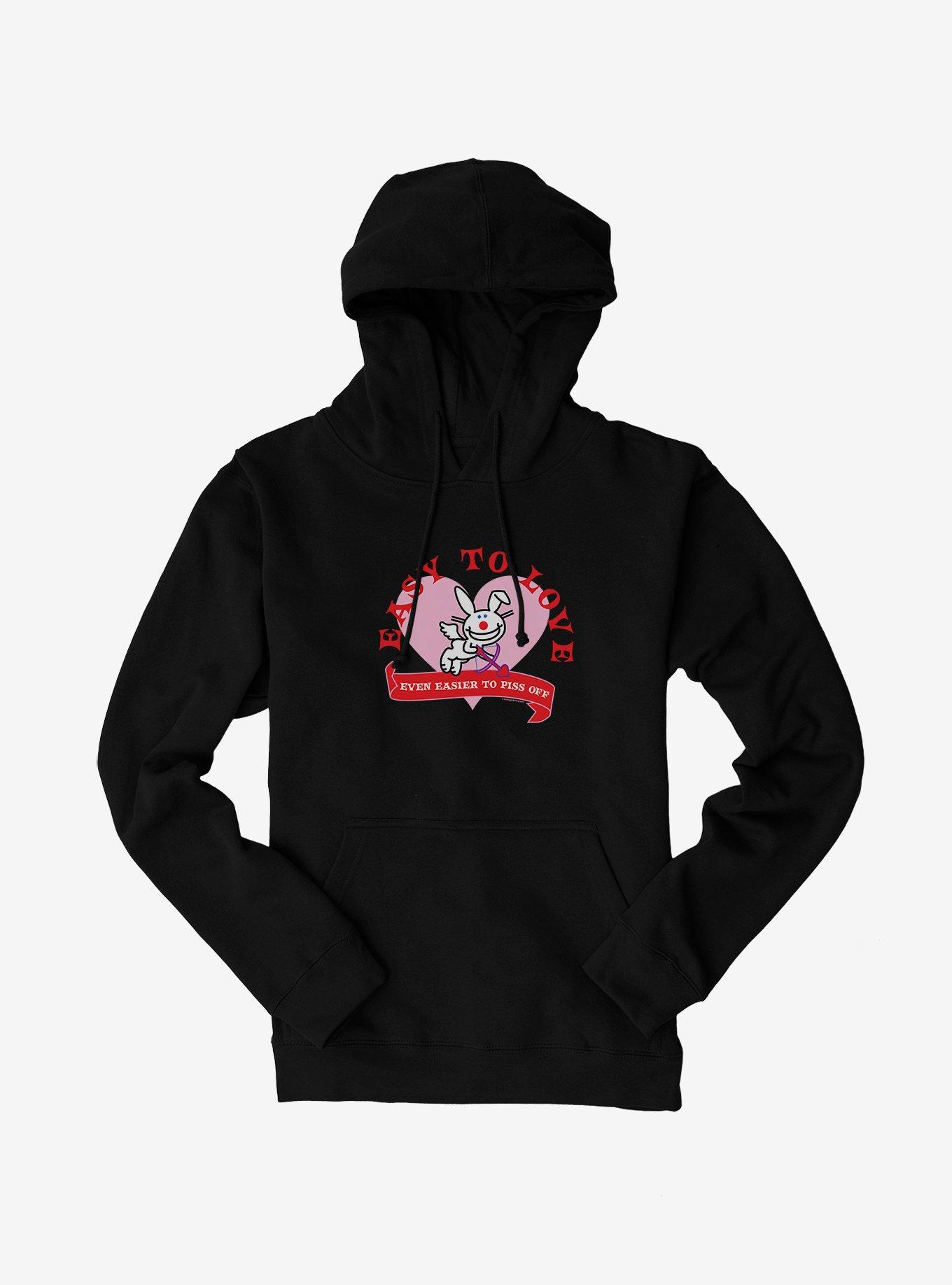 It's Happy Bunny Easy To Love Hoodie, , hi-res