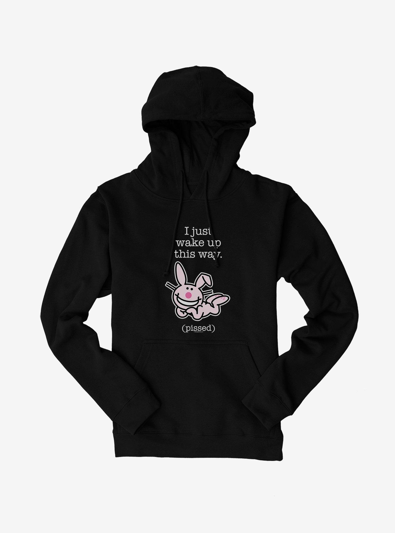 It's Happy Bunny I Wake Up Pissed Hoodie, , hi-res