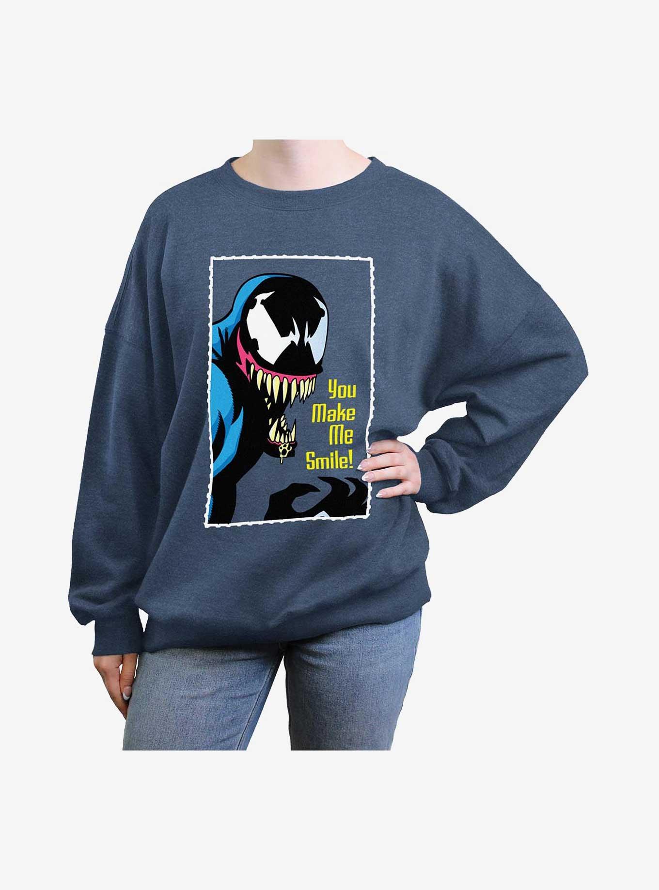 Marvel Venom You Make Me Smile Girls Oversized Sweatshirt, , hi-res