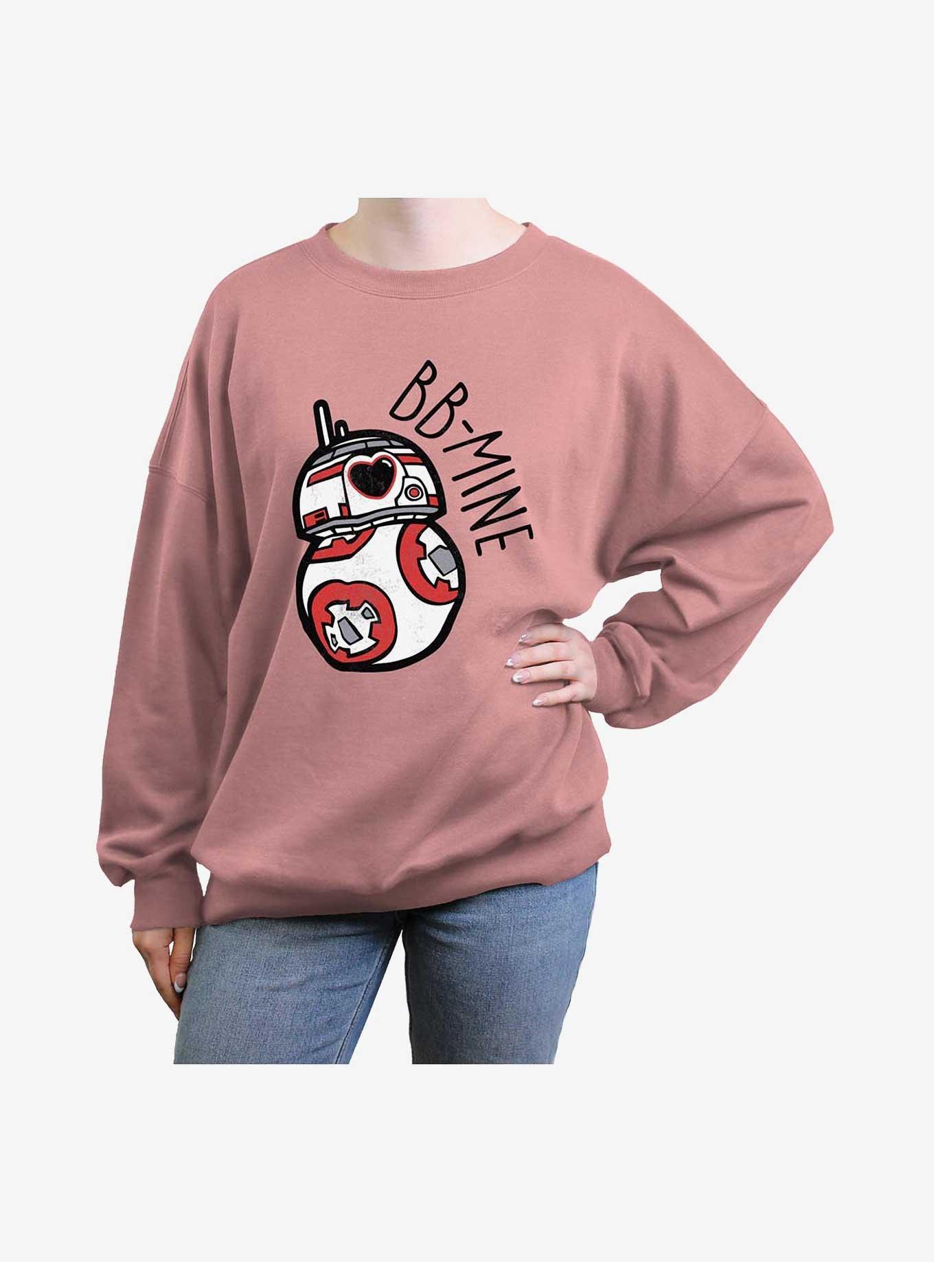 Star Wars: The Force Awakens BB-8 BB Mine Girls Oversized Sweatshirt, DESERTPNK, hi-res