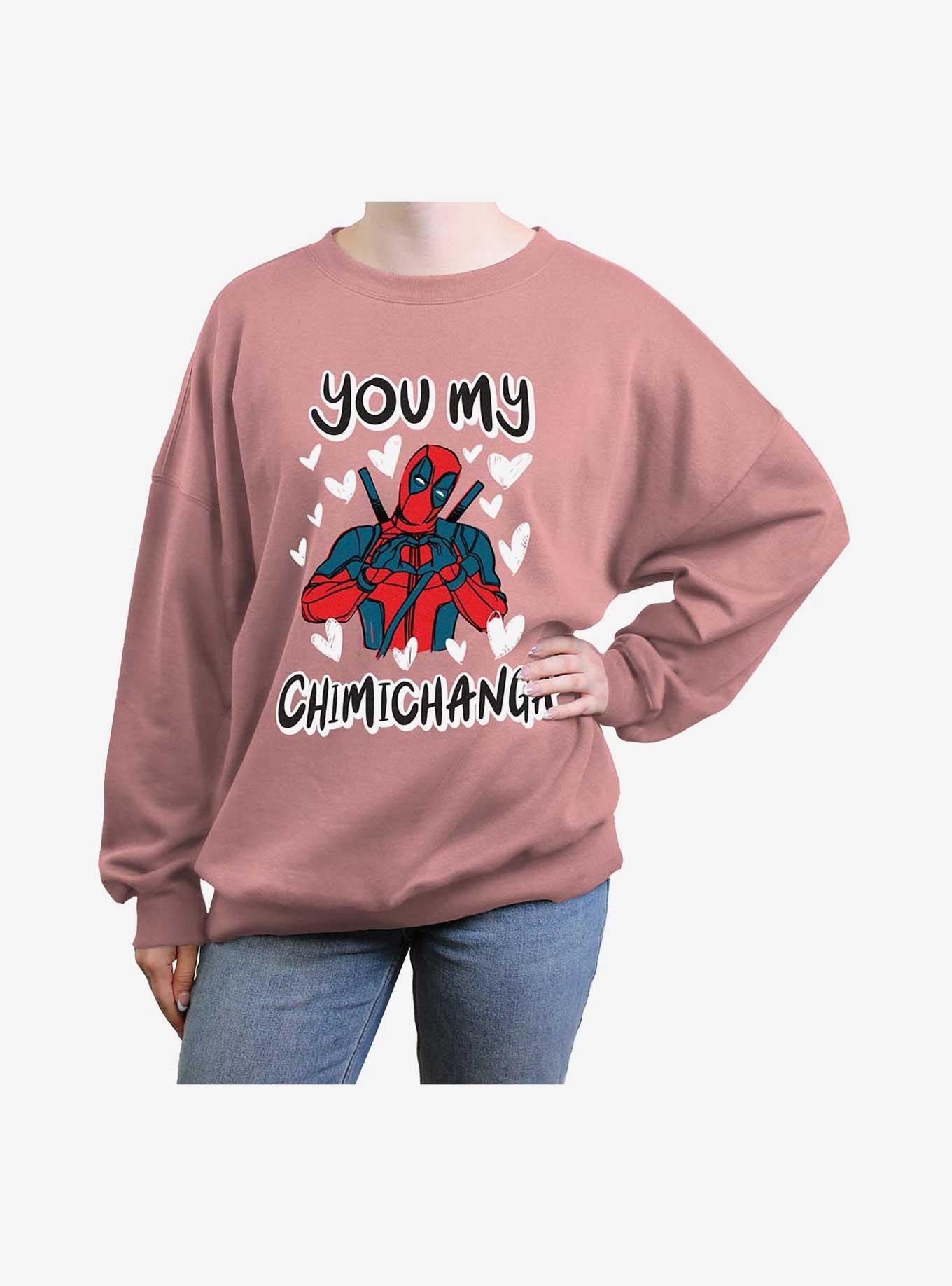 Marvel Deadpool You My Chimichanga Girls Oversized Sweatshirt, , hi-res