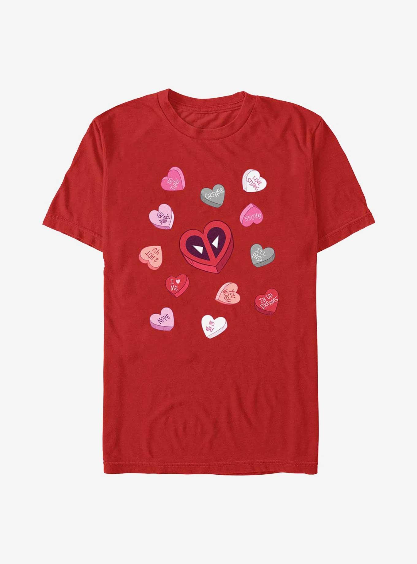 Marvel Deadpool Hearts Candies T-Shirt, , hi-res