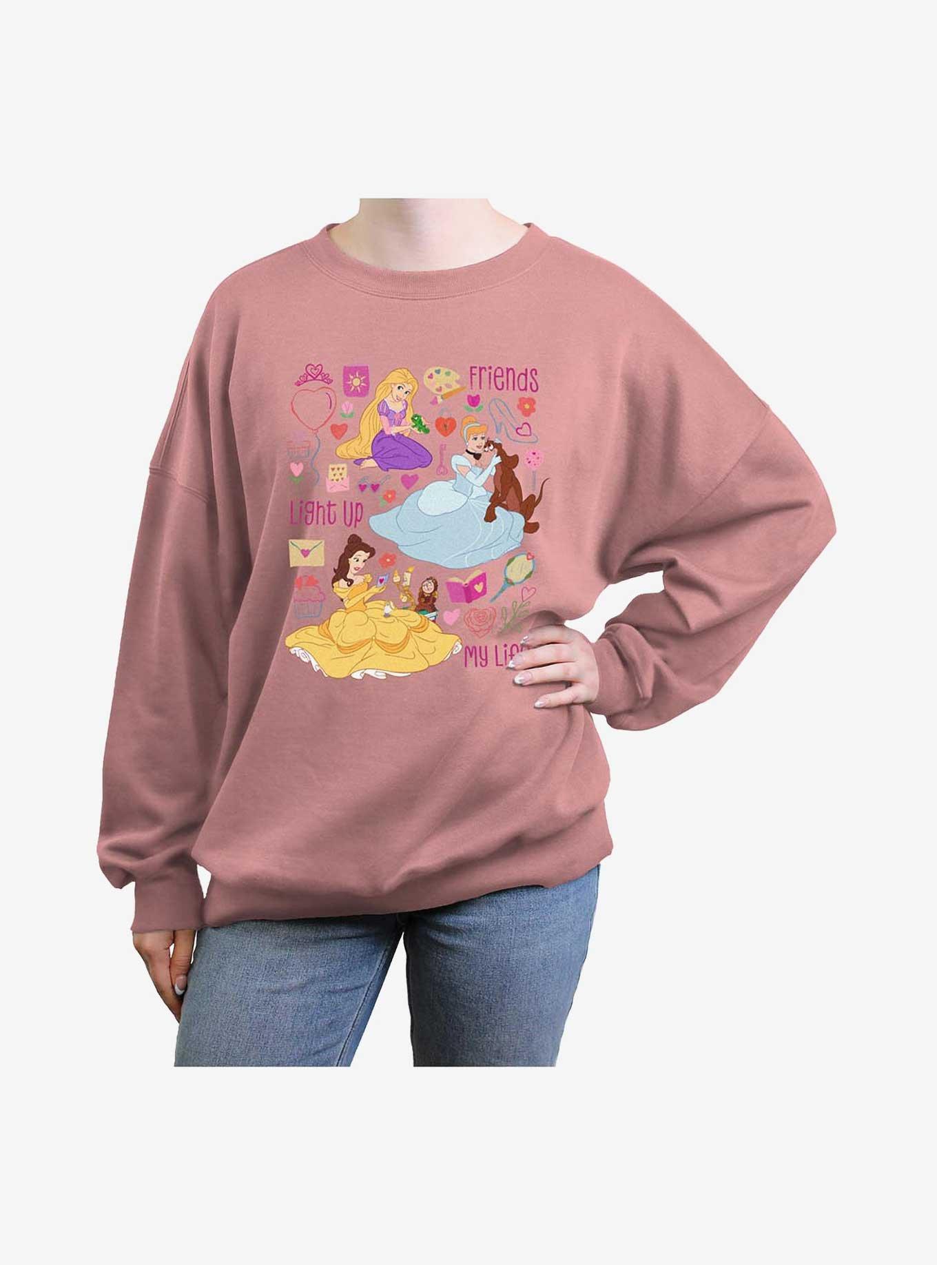 Disney Princesses Friends Light Up My Life Girls Oversized Sweatshirt, , hi-res