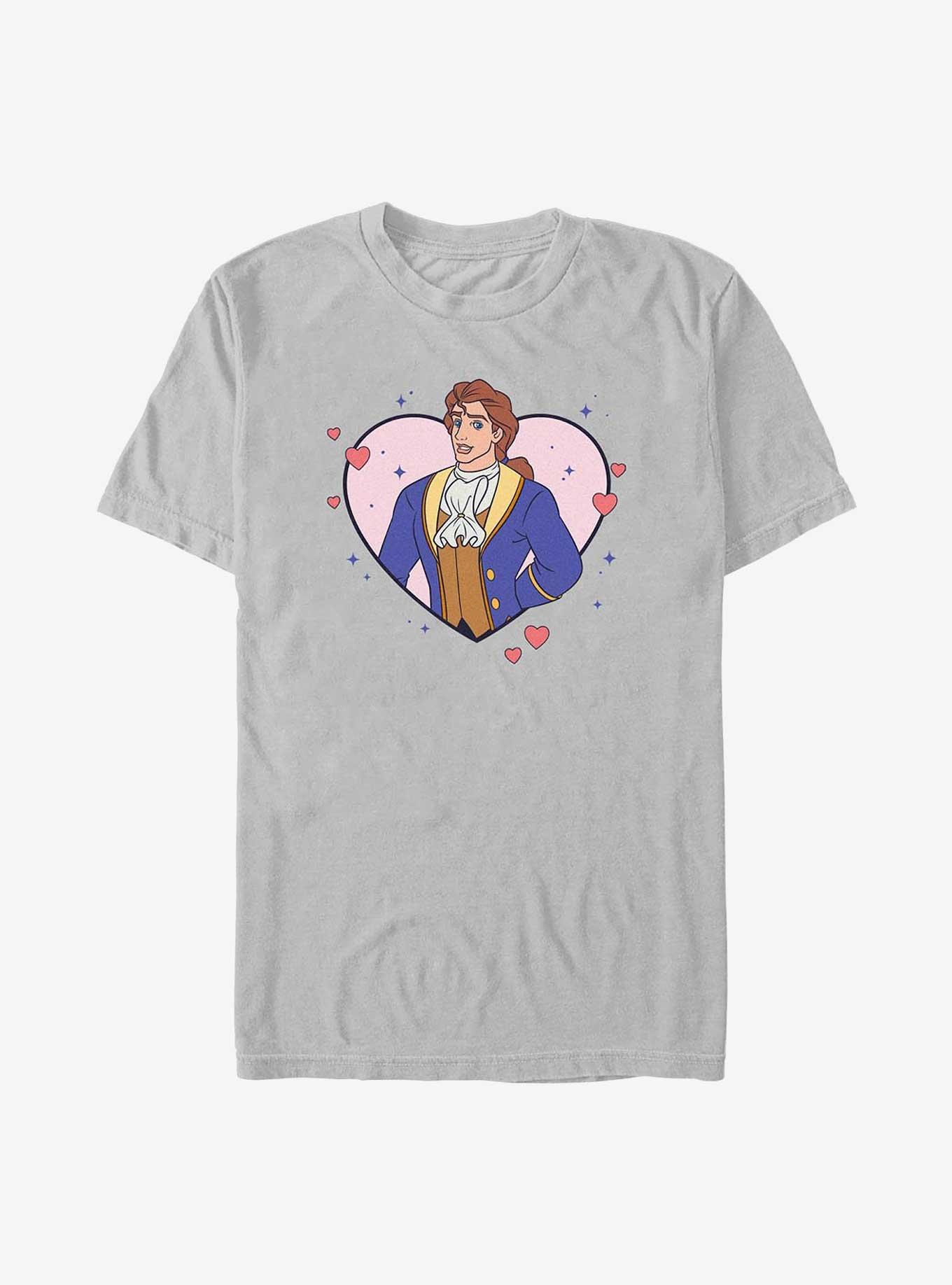 Disney Princesses Beauty And The Beast Prince Adam Heart Lock Up T-Shirt, , hi-res