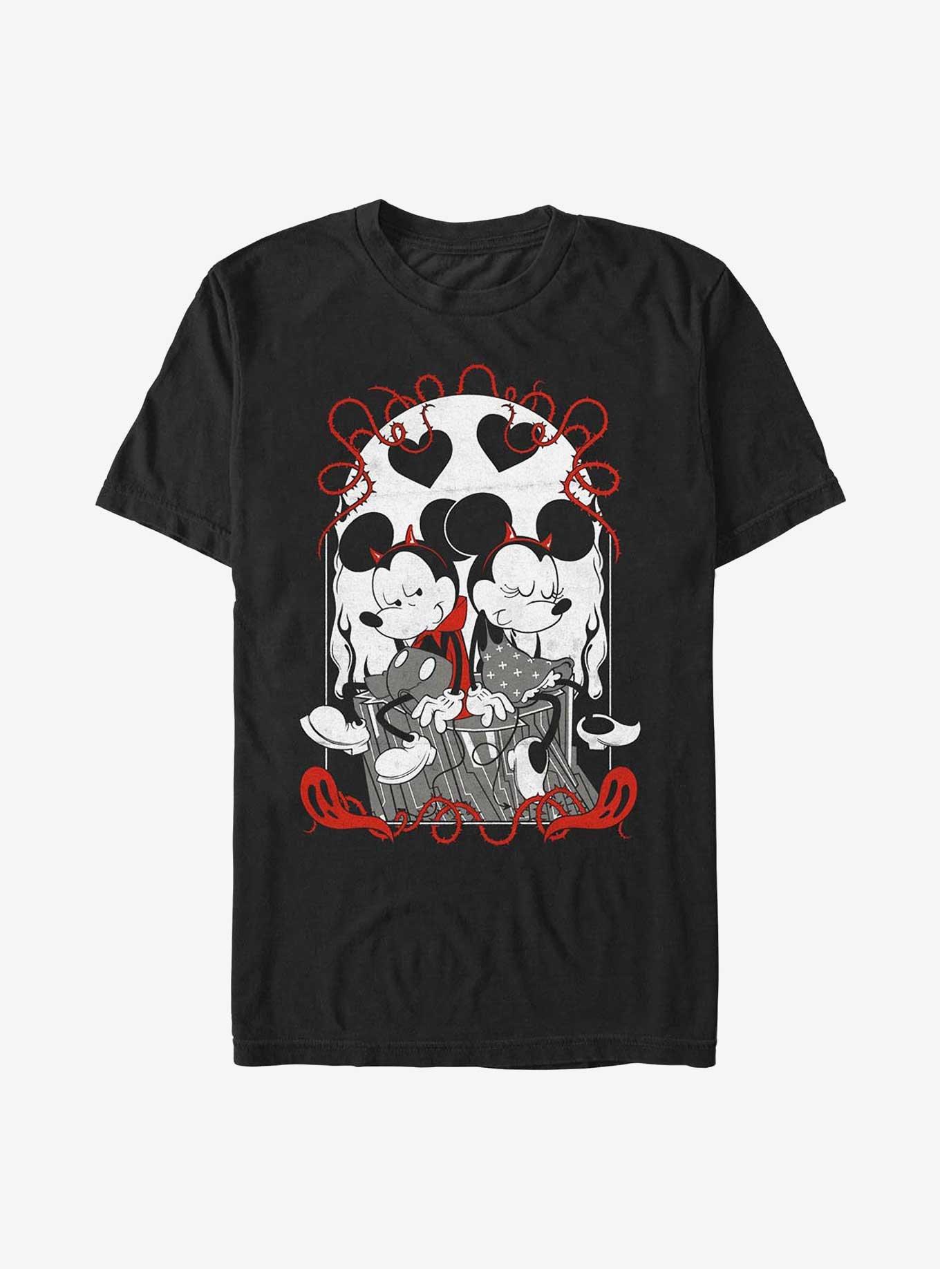 Disney Mickey Mouse & Minnie Mouse Goth Tarot T-Shirt, , hi-res