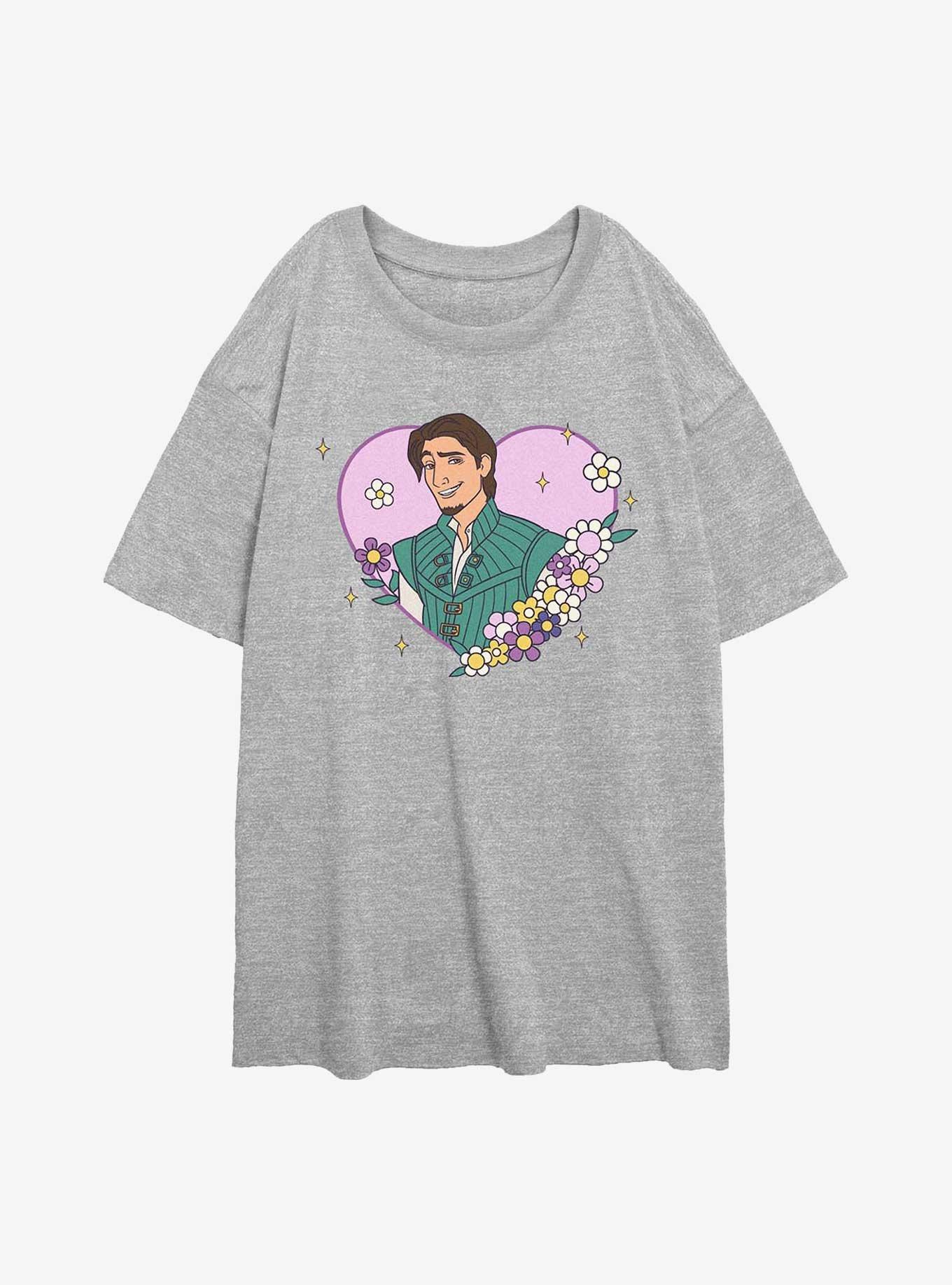 Disney Princesses Tangled Flynn Rider Heart Lock Up Girls Oversized T-Shirt, , hi-res