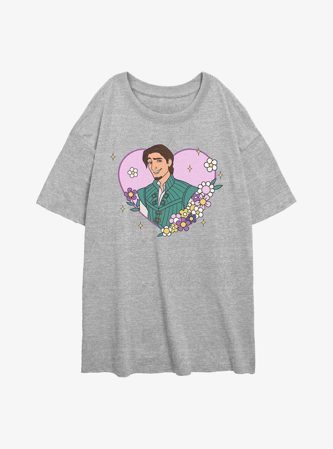 Disney Princesses Flynn Rider Heart Lock Up Girls Oversized T-Shirt, , hi-res