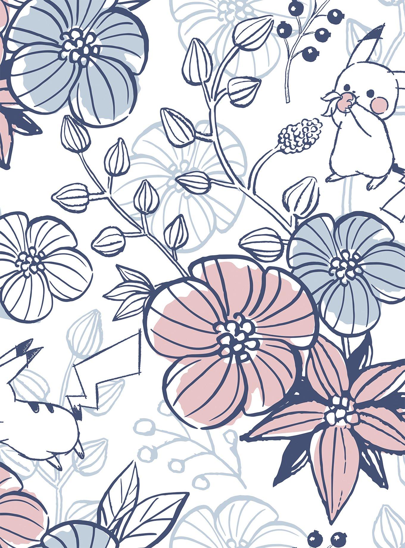 Pok&eacute;mon Pikachu Floral Peel & Stick Wallpaper, , hi-res