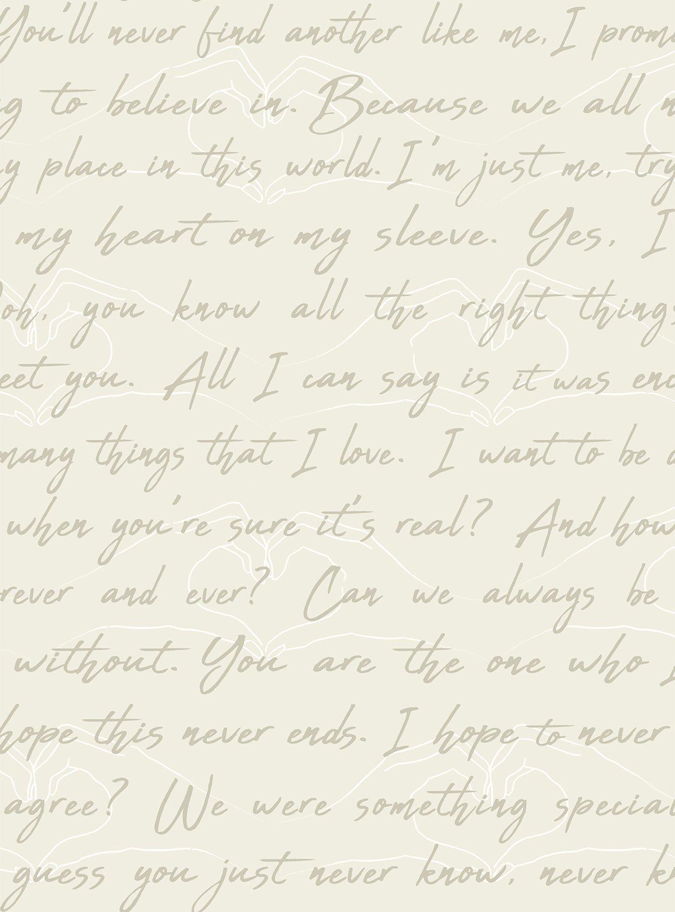 Love Letters Parchment Peel & Stick Wallpaper,Specials : American Fashion Style Bags On Sale