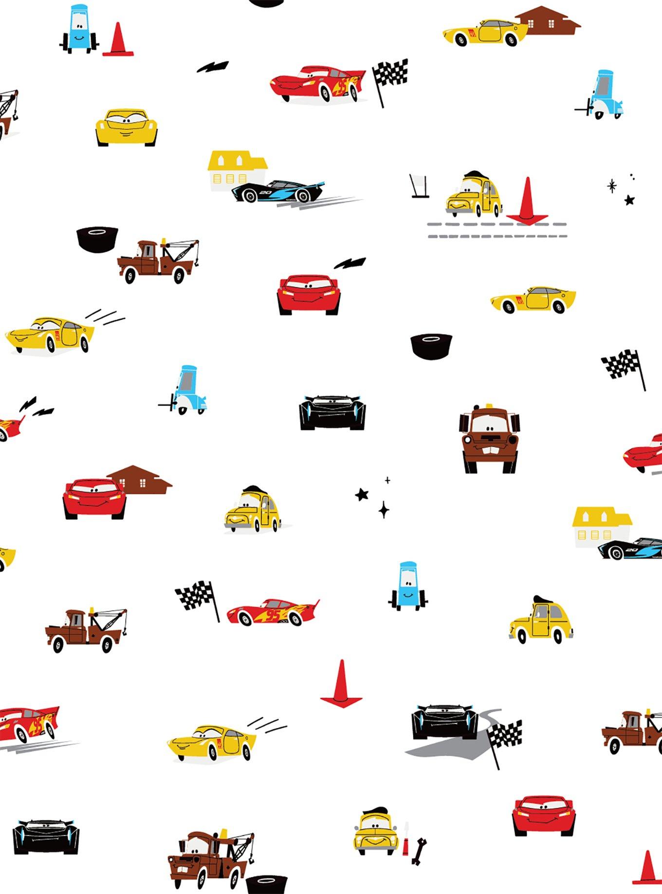 Disney Pixar Cars Racing Peel & Stick Wallpaper, , hi-res