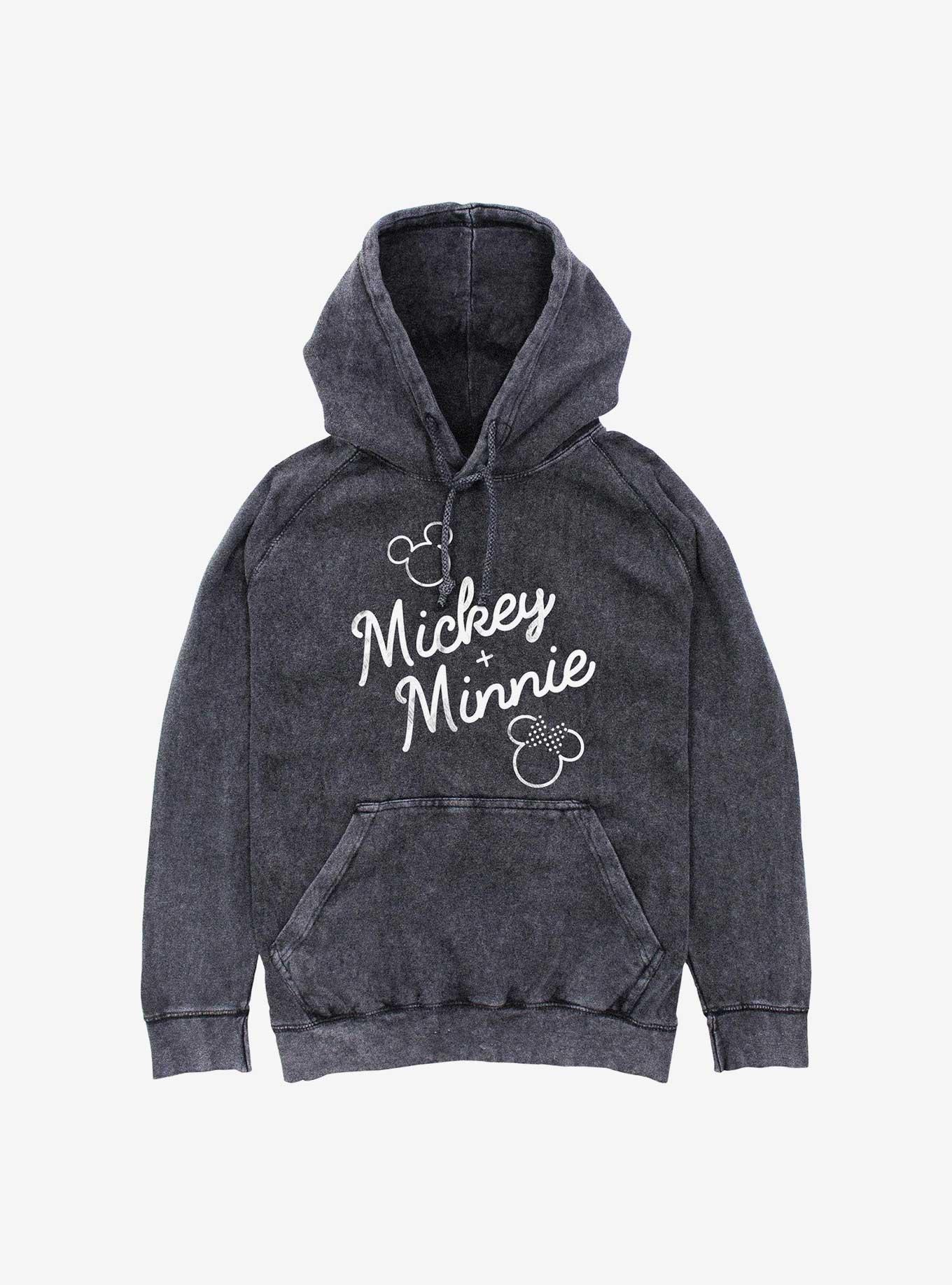 Disney Mickey Mouse and Minnie Mouse Name Duo Mineral Wash Hoodie, , hi-res