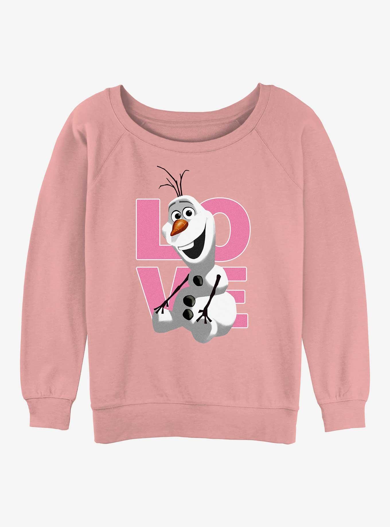 Disney Frozen Love Olaf Womens Slouchy Sweatshirt, , hi-res