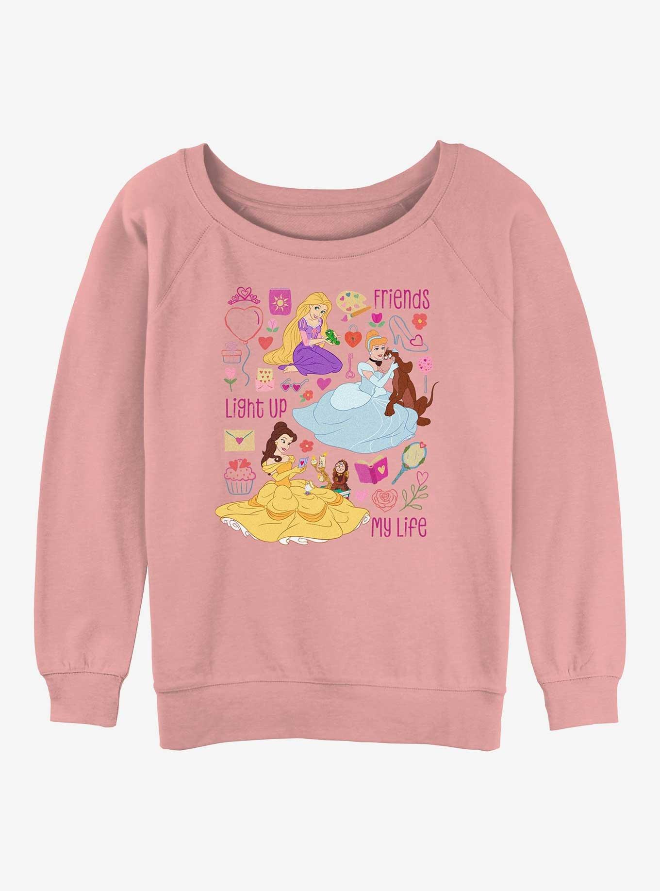 Disney Princess Friends Light Up My Life Womens Slouchy Sweatshirt, , hi-res