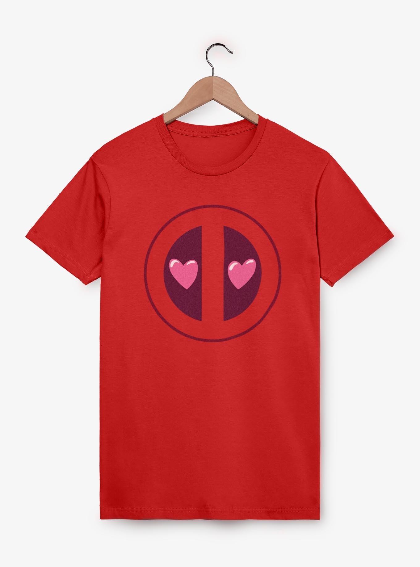 Marvel Deadpool Heart Eyes Face T-Shirt, , hi-res