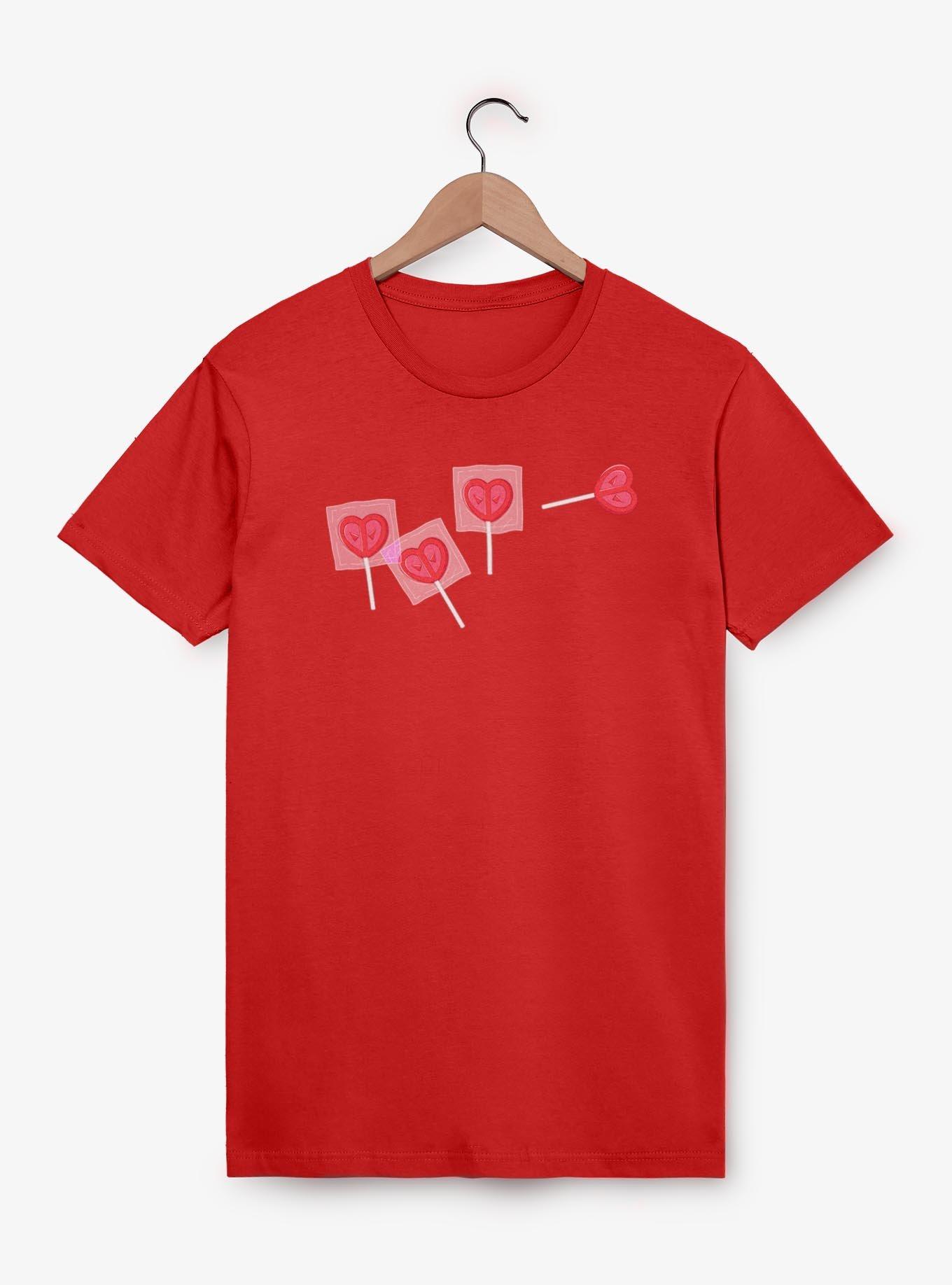 Marvel Deadpool Lollipop Faces T-Shirt, RED, hi-res