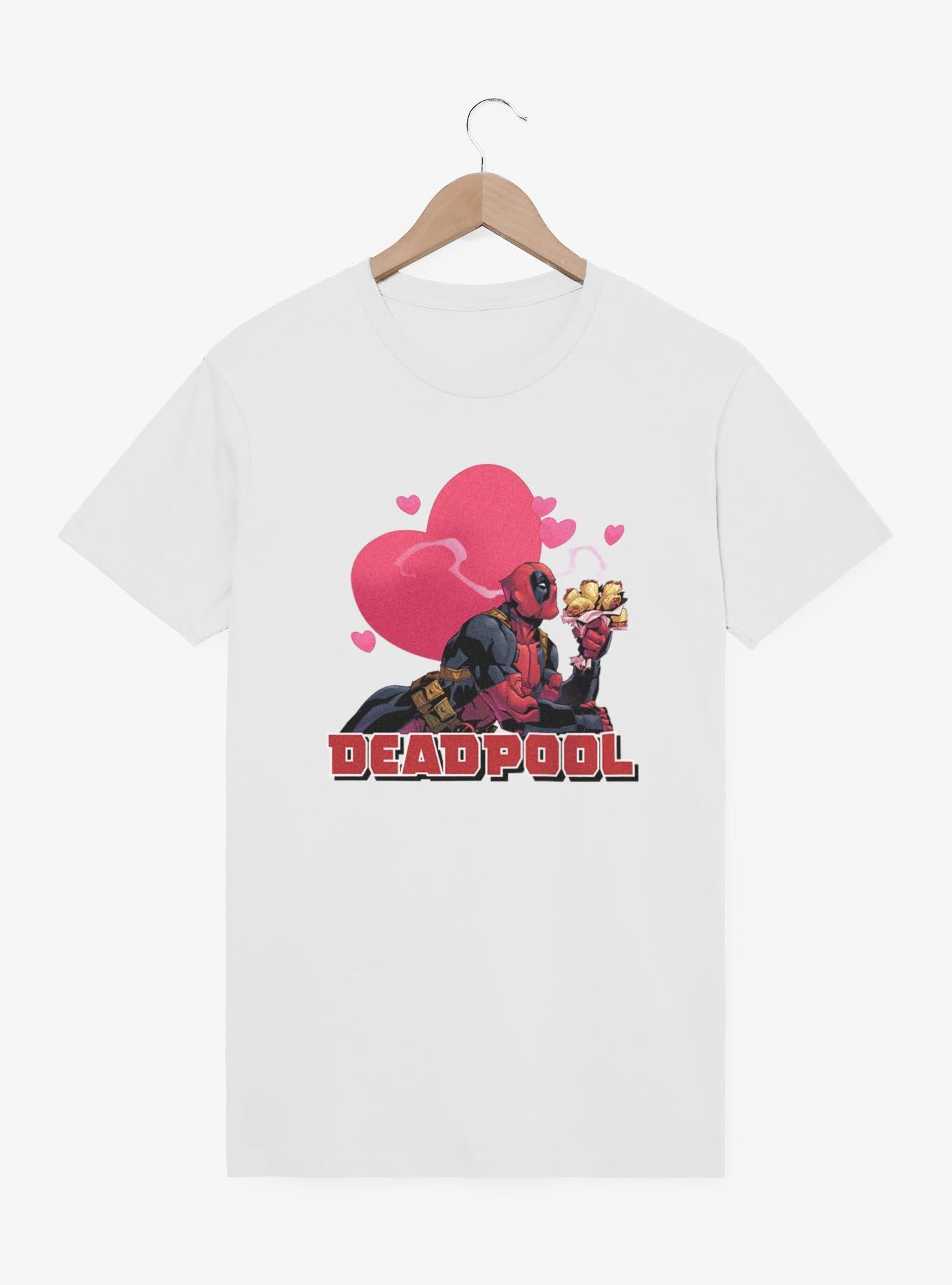 Marvel Deadpool Flower Kisses T-Shirt, , hi-res