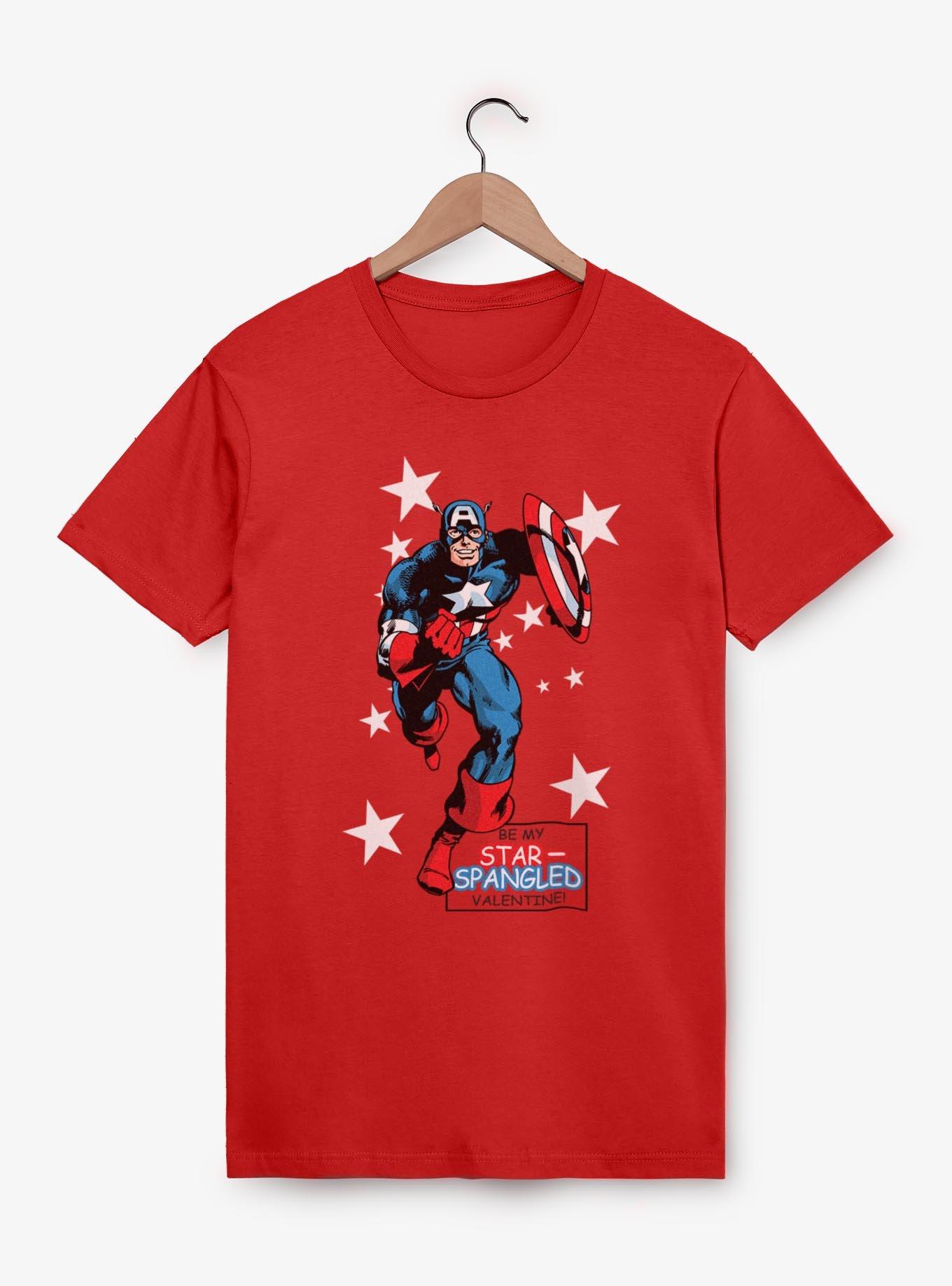 Marvel Captain America Be My Star Spangled Valentine T-Shirt, , hi-res