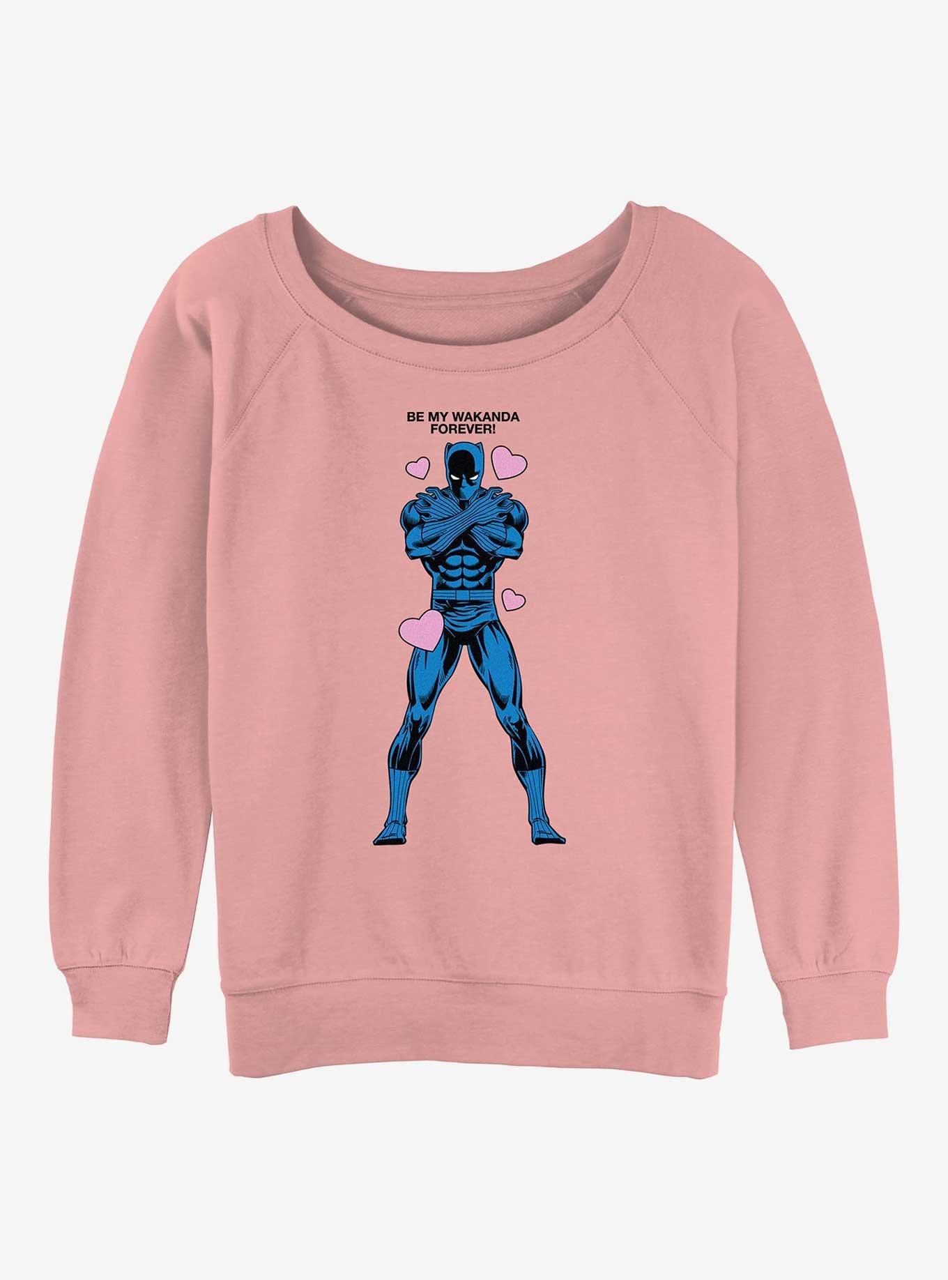 Marvel Black Panther Be My Wakanda Forever Womens Slouchy Sweatshirt, , hi-res