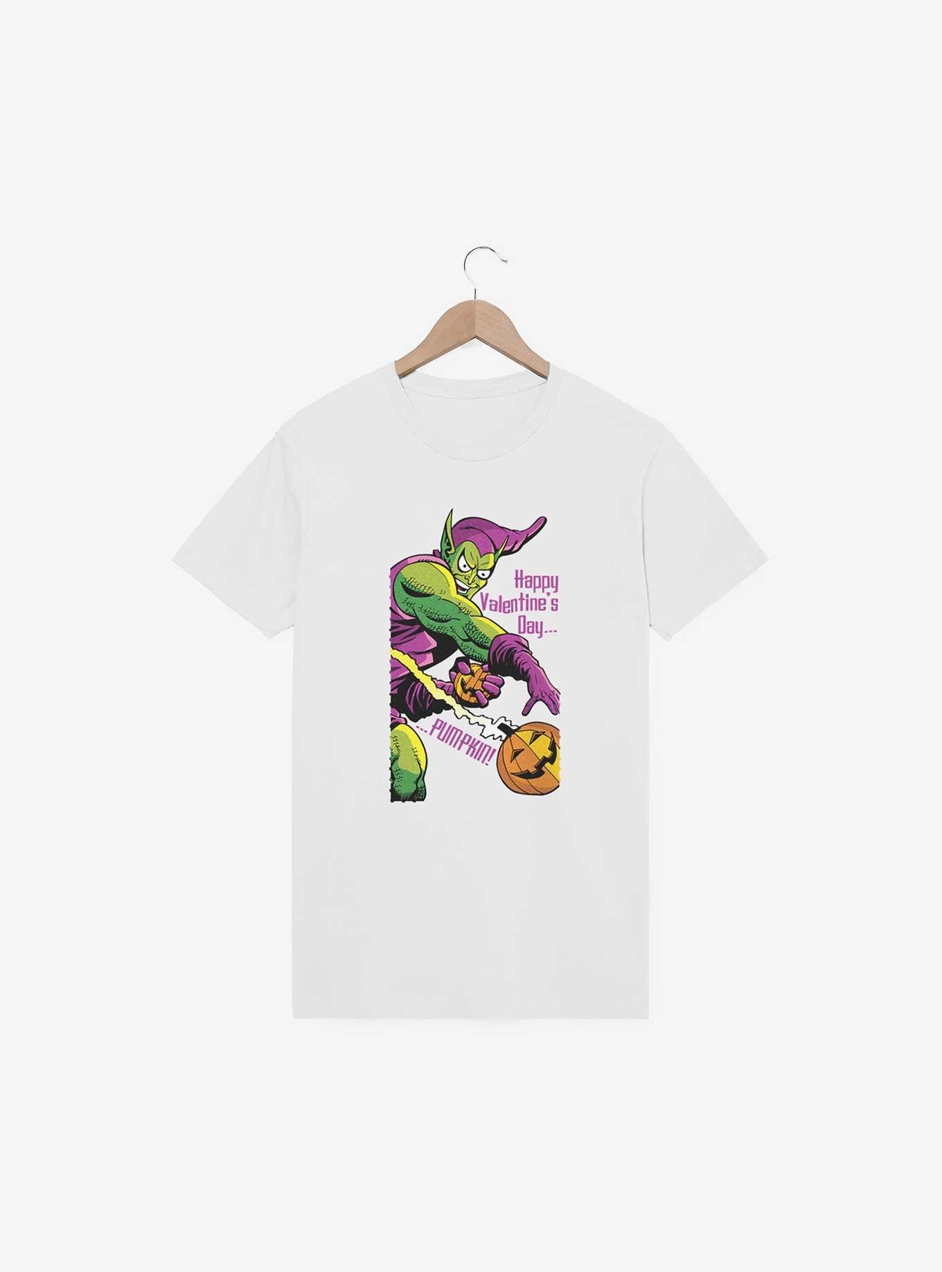 Marvel Green Goblin Happy Valentines Day T-Shirt, WHITE, hi-res