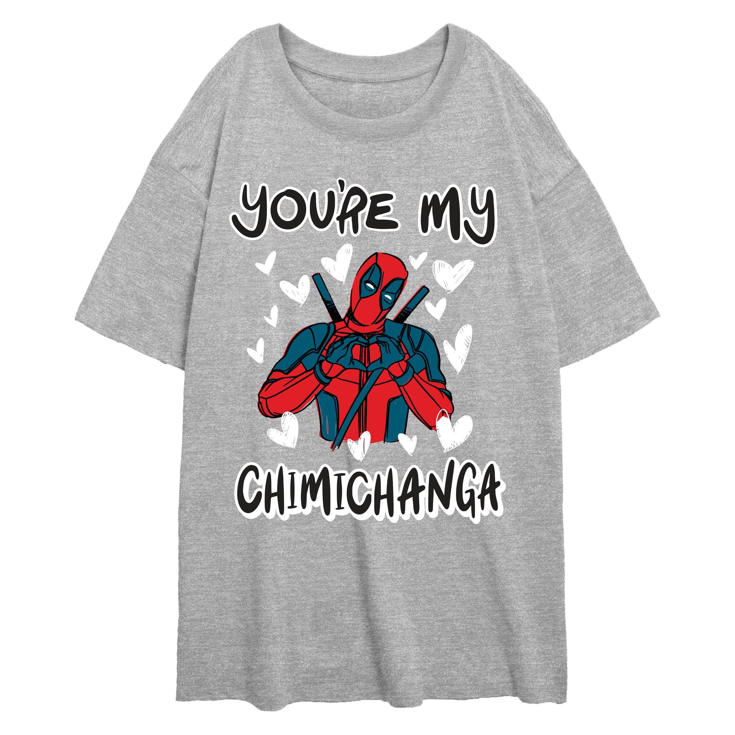 Marvel Deadpool Youre My Chimichanga Womens Oversized T-Shirt, , hi-res