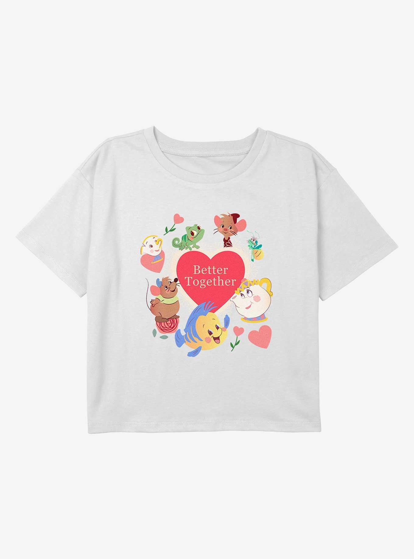 Disney Princess Better Together Youth Girls Boxy Crop T-Shirt, , hi-res