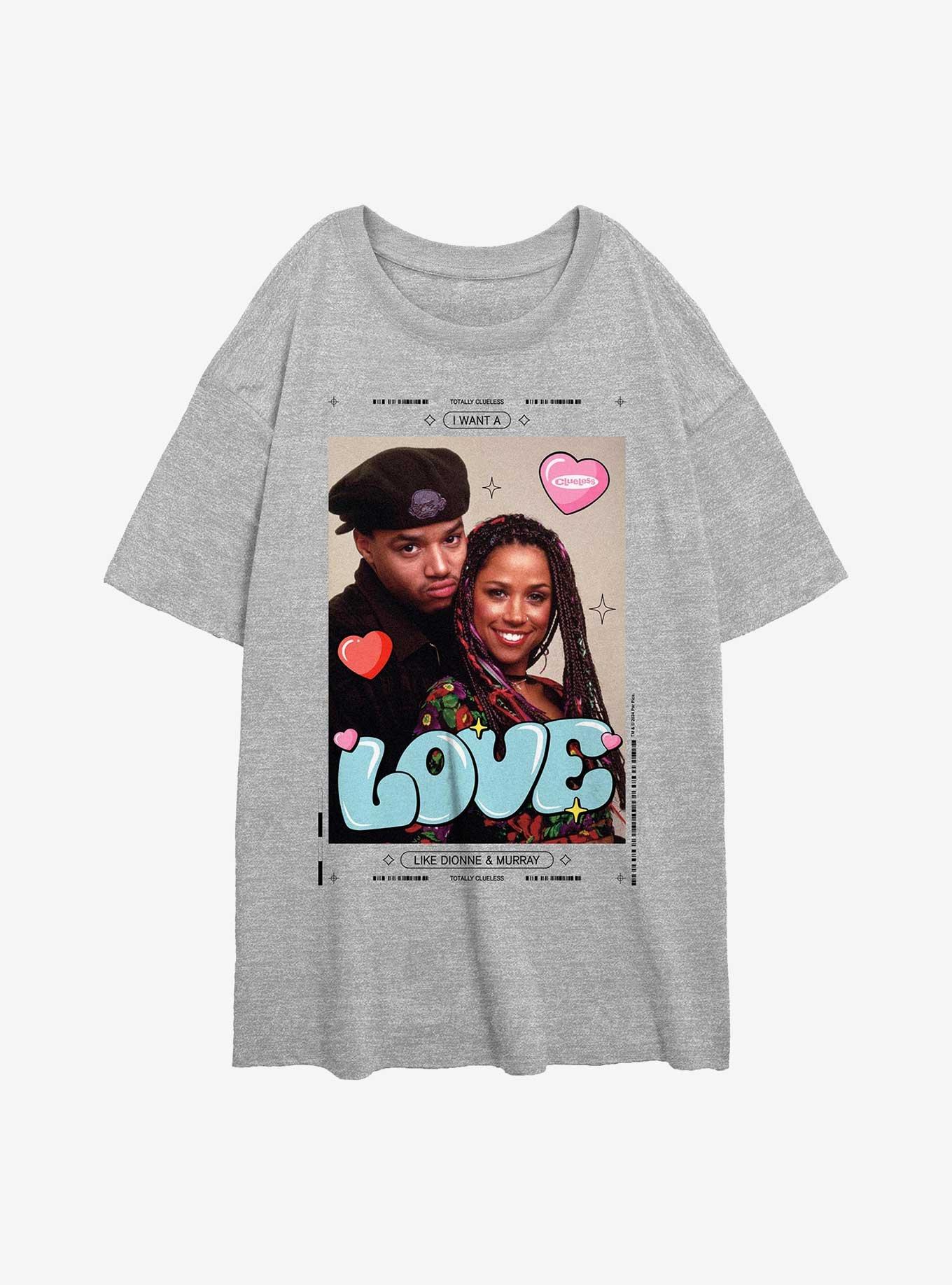 Clueless Like Donnie & Murray Womens Oversized T-Shirt, ATH HTR, hi-res