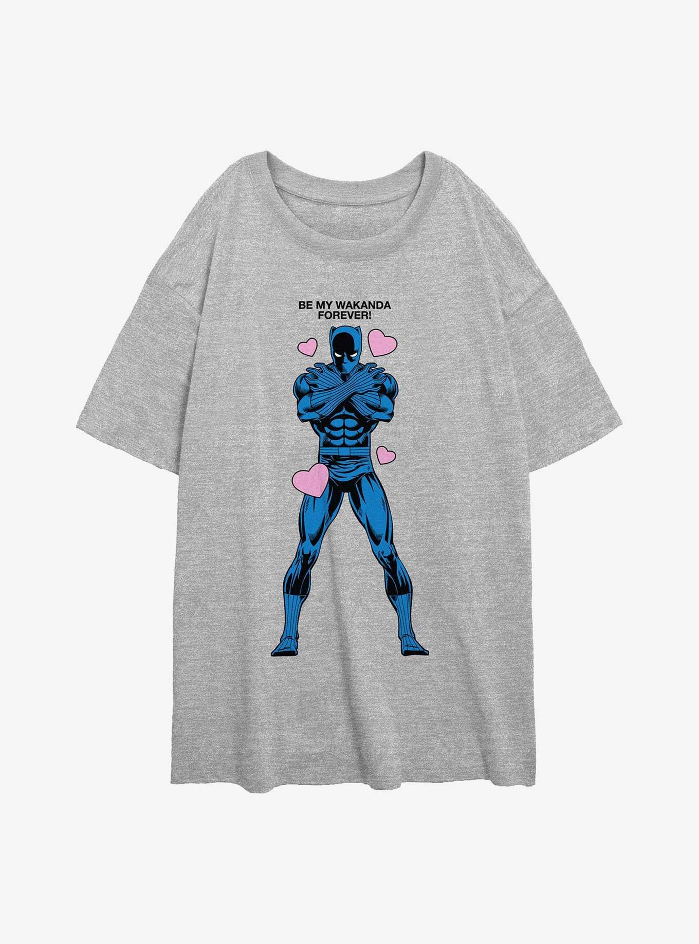 Marvel Black Panther Be My Wakanda Forever Womens Oversized T-Shirt, , hi-res