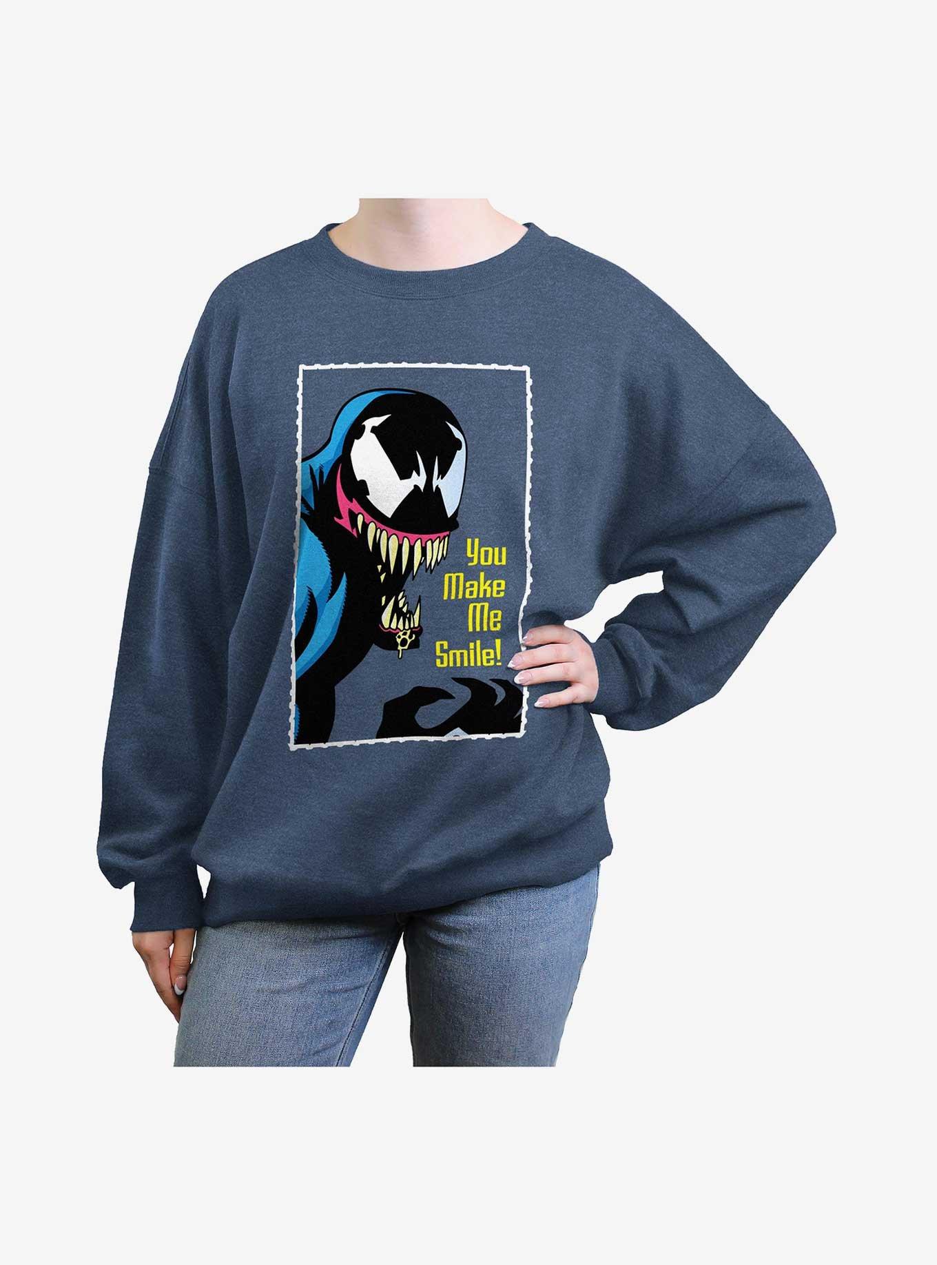 Marvel Venom You Make Me Smile Womens Oversized Sweatshirt, , hi-res