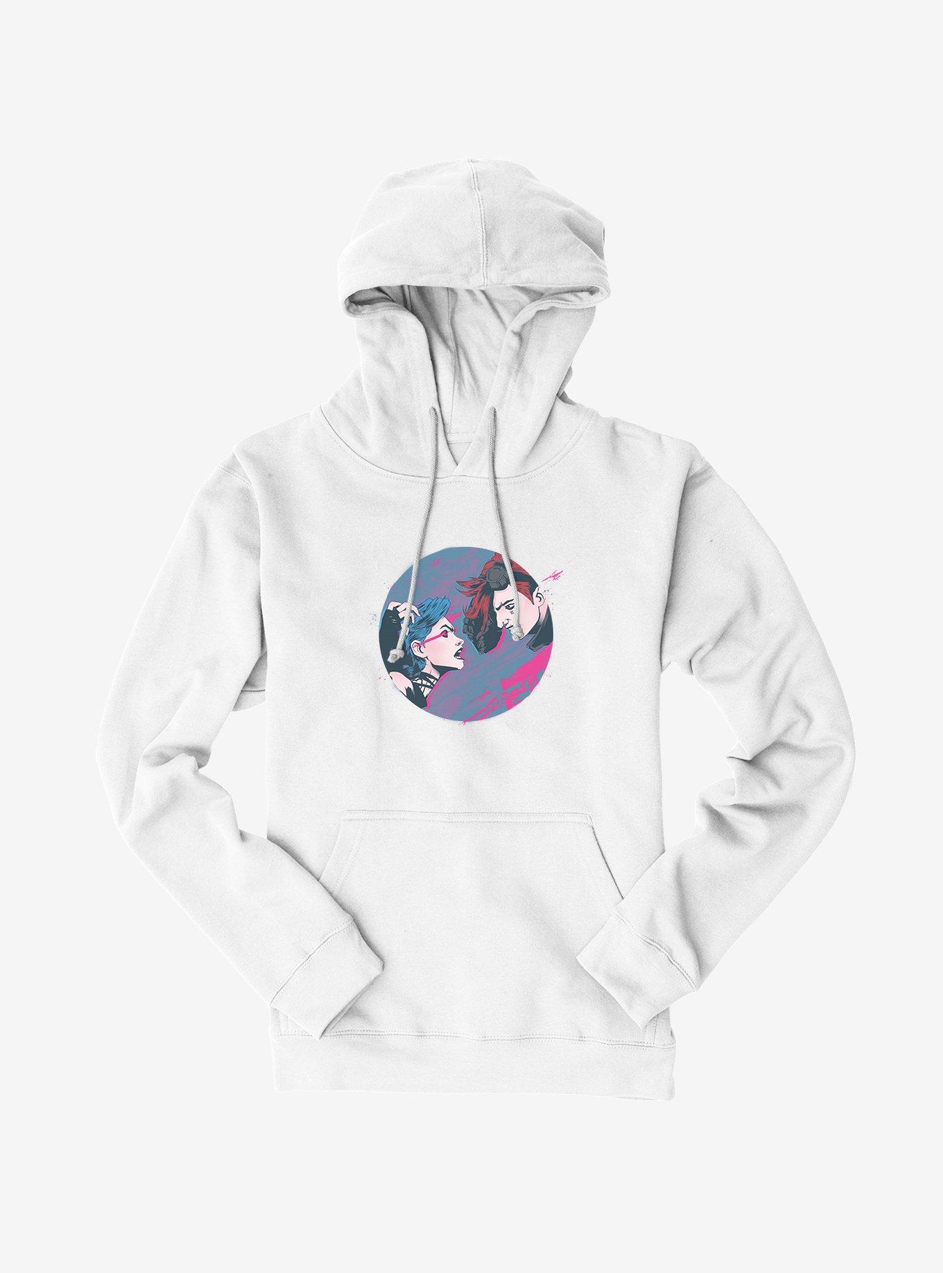 Arcane Jinx VS Vi Hoodie, WHITE, hi-res