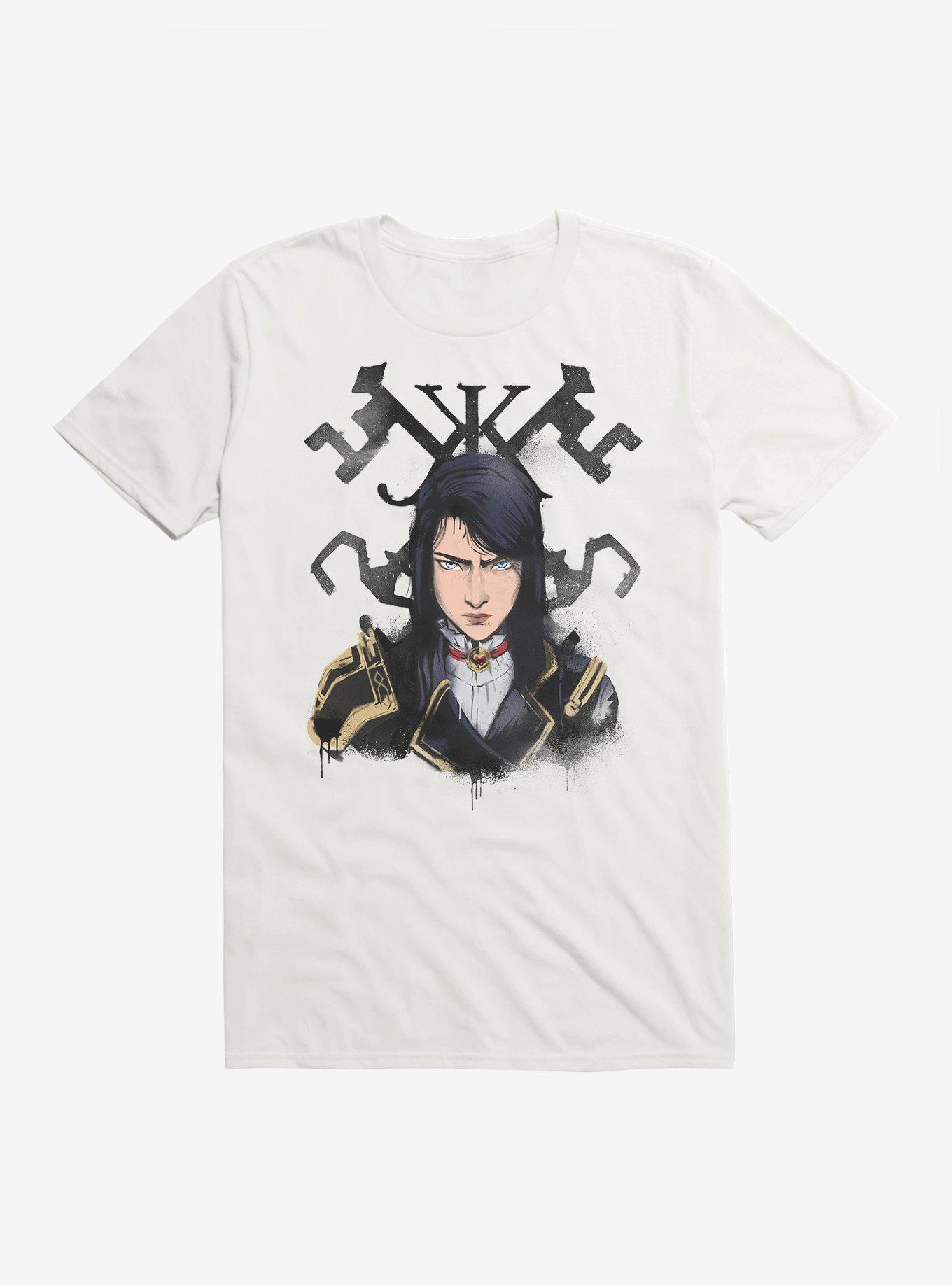 Arcane Up Close Caitlyn T-Shirt, WHITE, hi-res