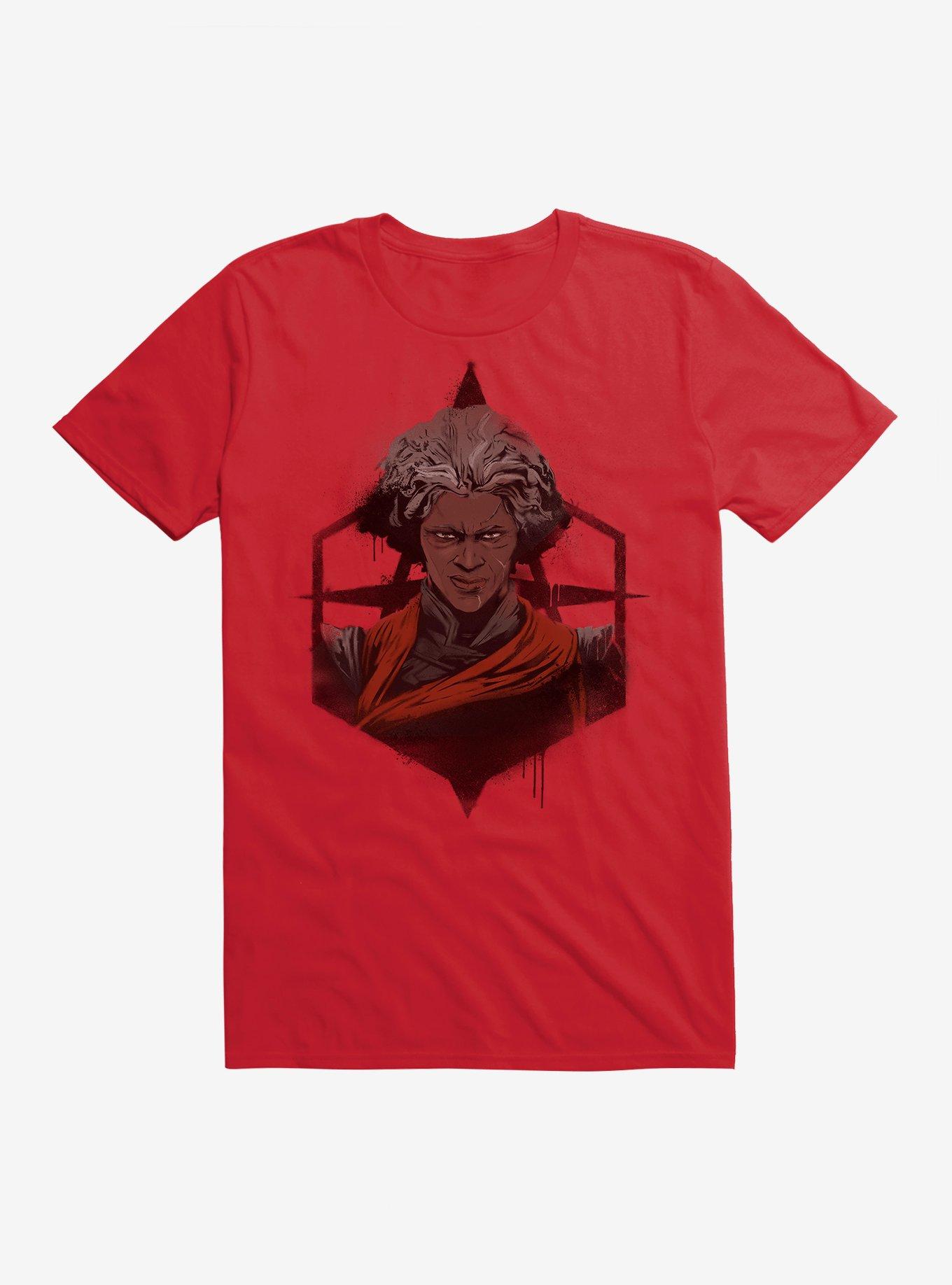Arcane Up Close Ambessa T-Shirt, RED, hi-res