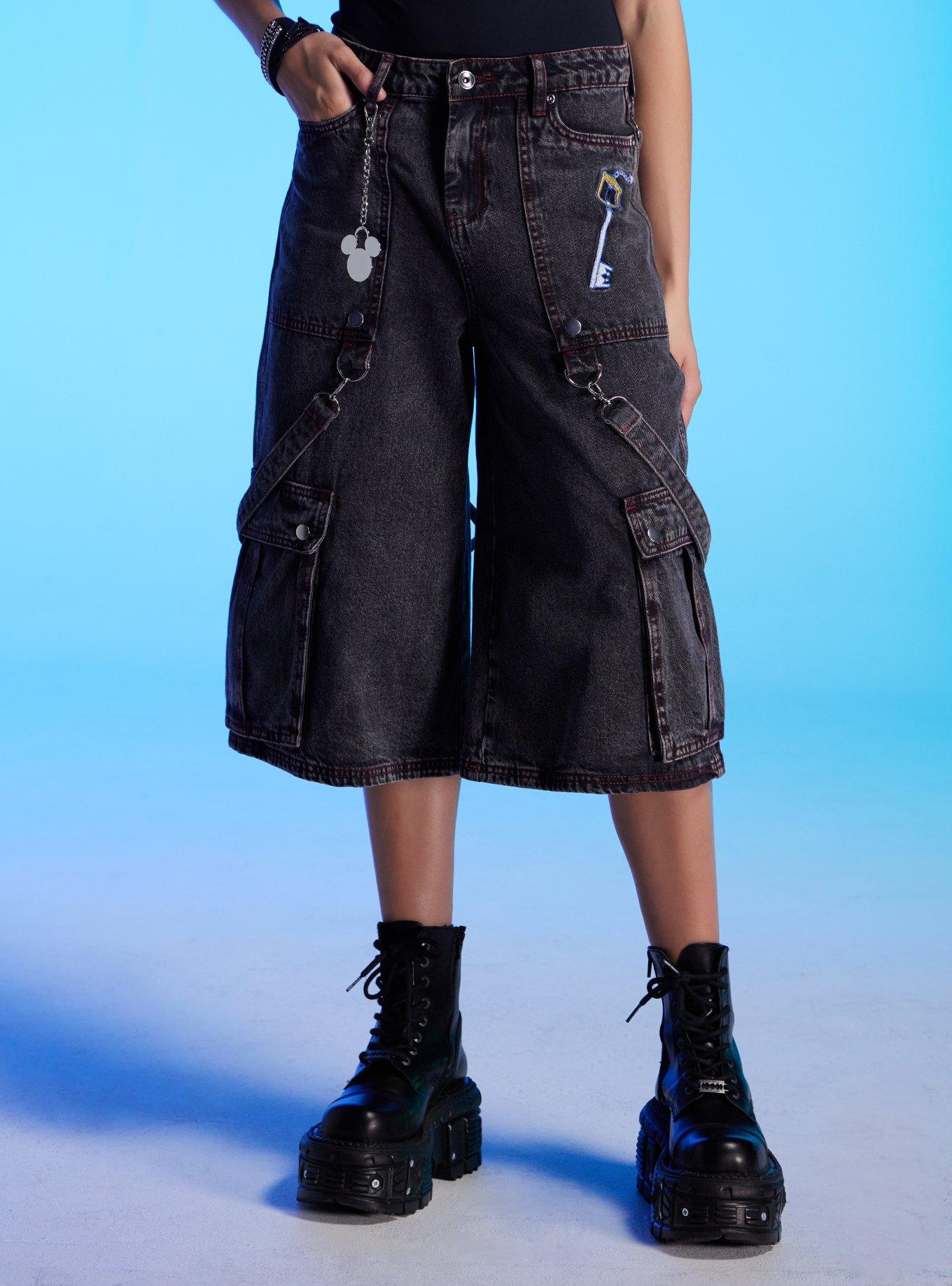 Her Universe Disney Kingdom Hearts Keyblade Cargo Jorts, , hi-res