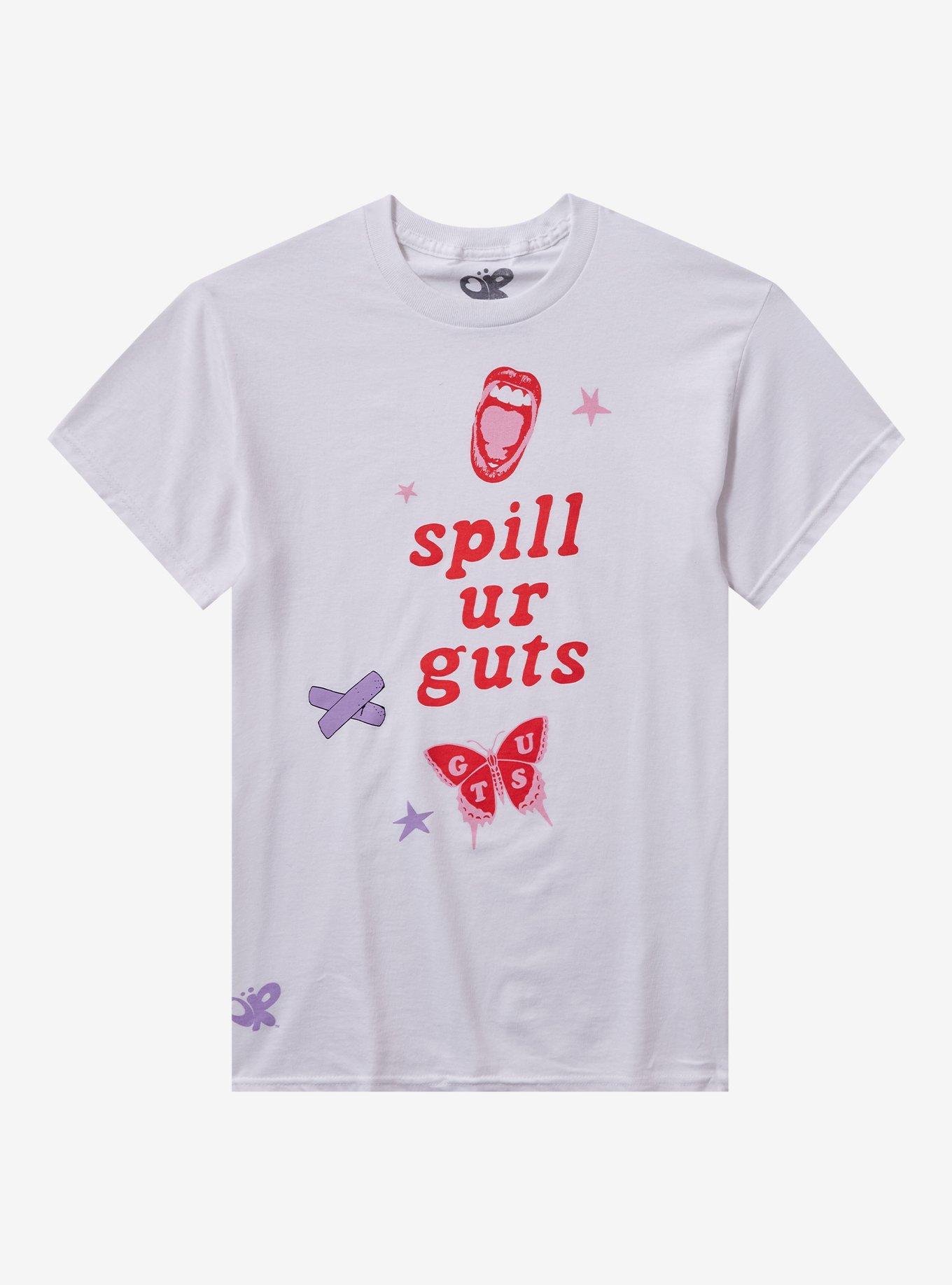 Olivia Rodrigo Spill Ur Guts Boyfriend Fit Girls T-Shirt, , hi-res