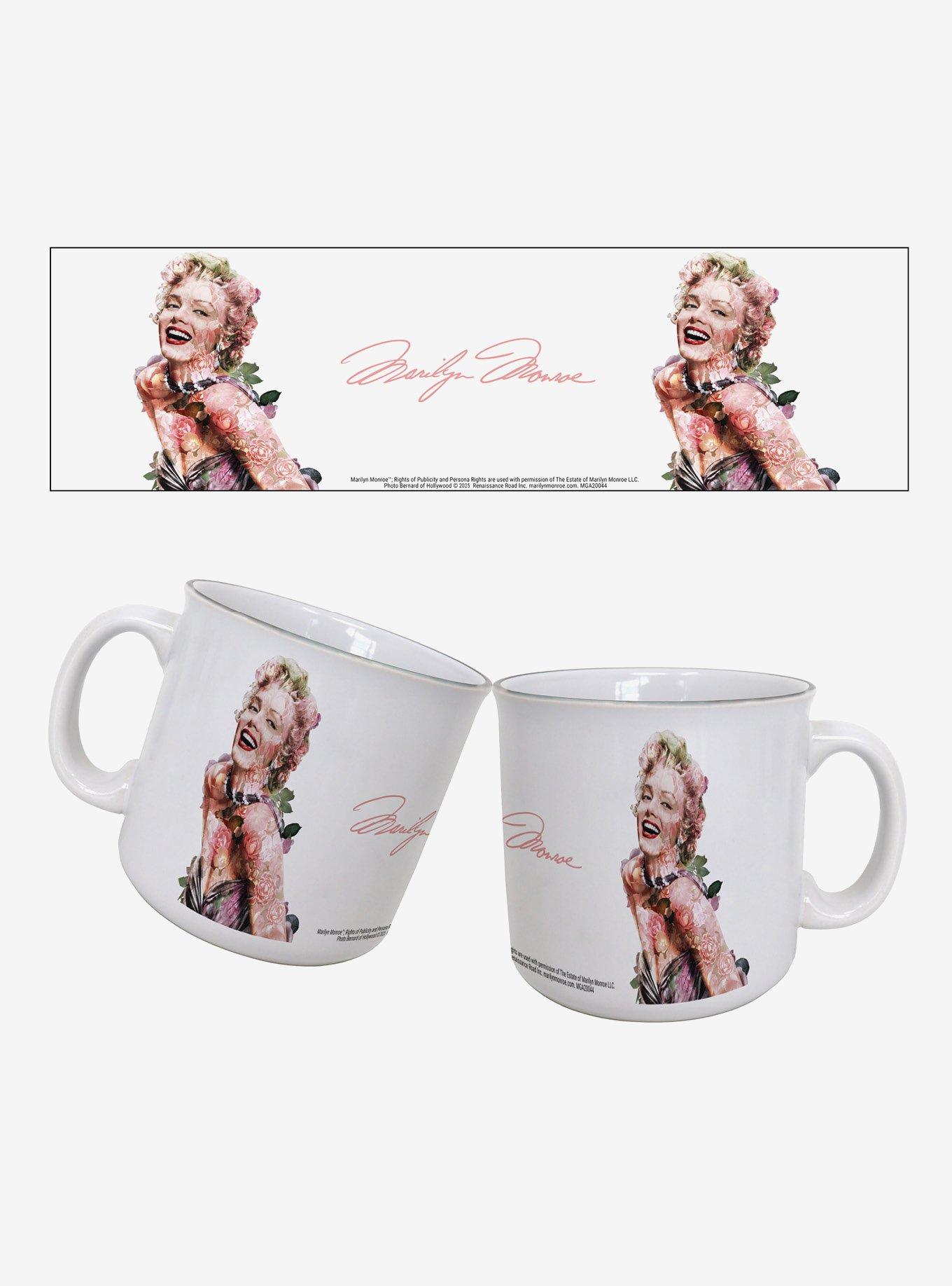 Marilyn Monroe Floral Profile 20oz Camper Mug, , hi-res