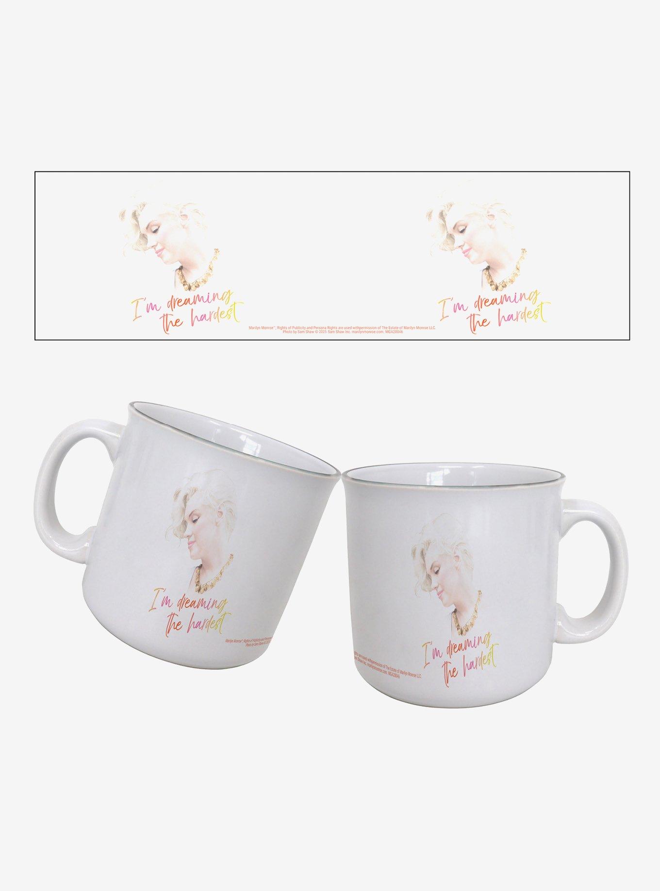 Marilyn Monroe Dreaming The Hardest 20oz Camper Mug, , hi-res