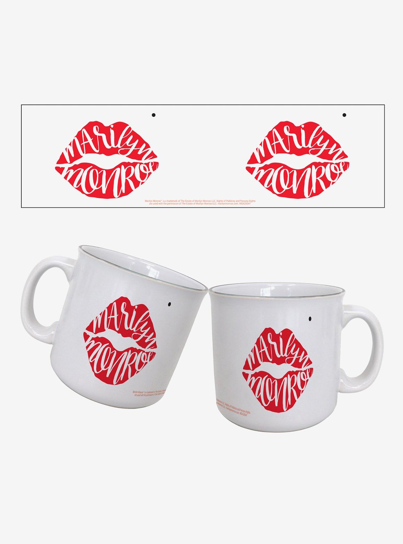 Marilyn Monroe Lips Name 20oz Camper Mug, , hi-res