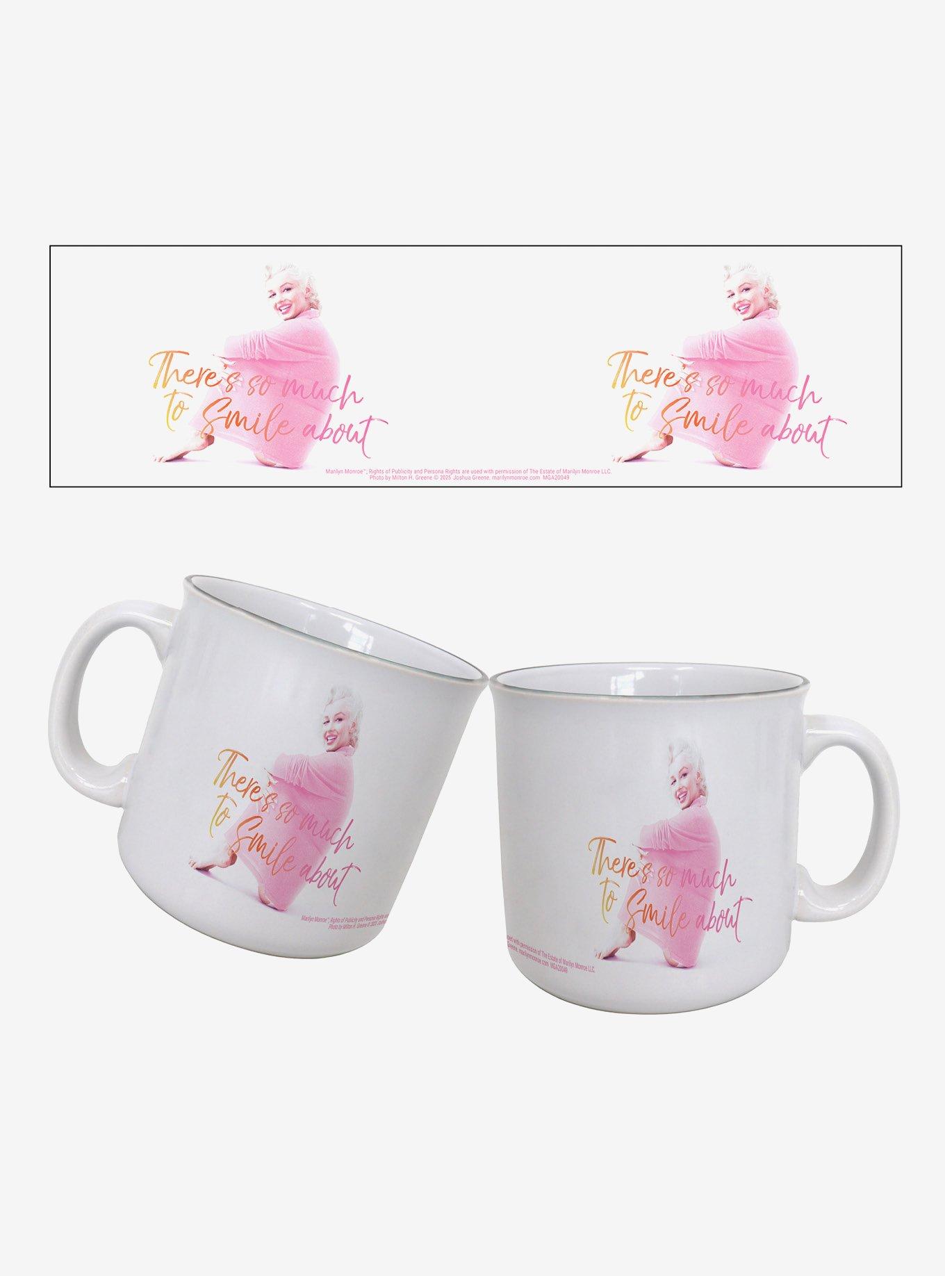 Marilyn Monroe Smile Pink 20oz Camper Mug, , hi-res