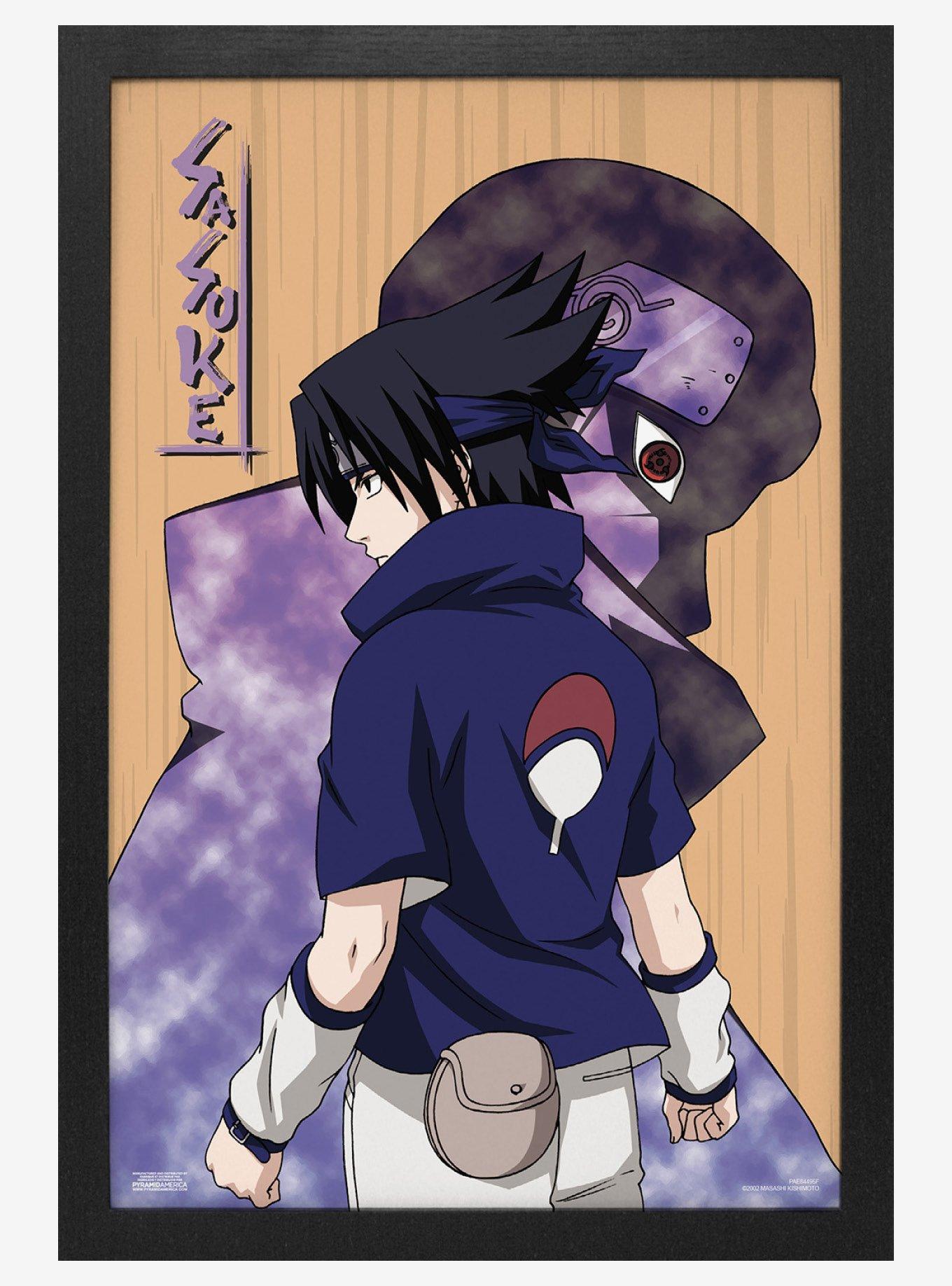 Naruto Shippuden Sasuke Framed Wall Art, , hi-res