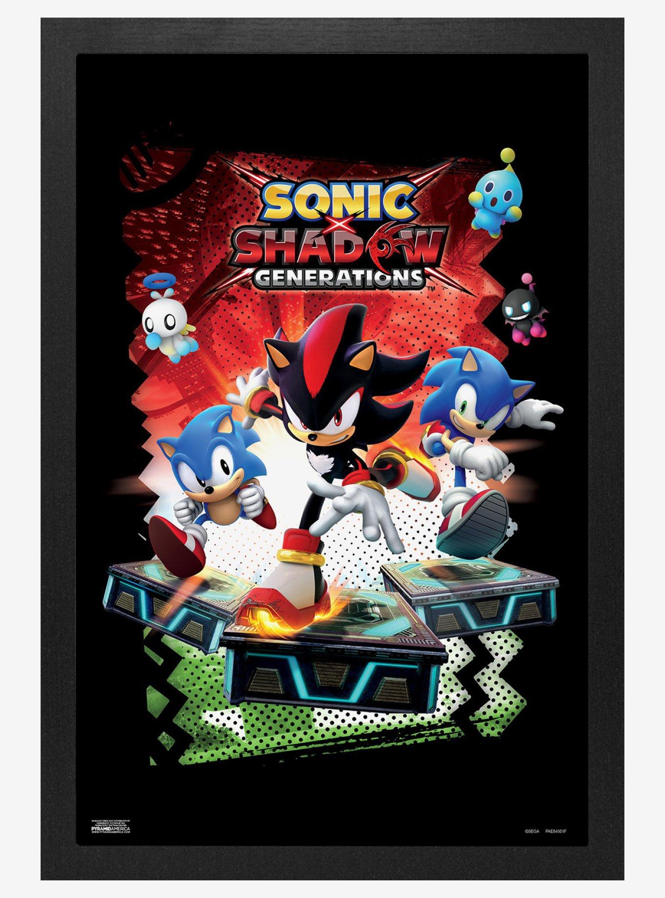 Sonic Shadow Generations Game Key Art Framed Wall Art, , hi-res