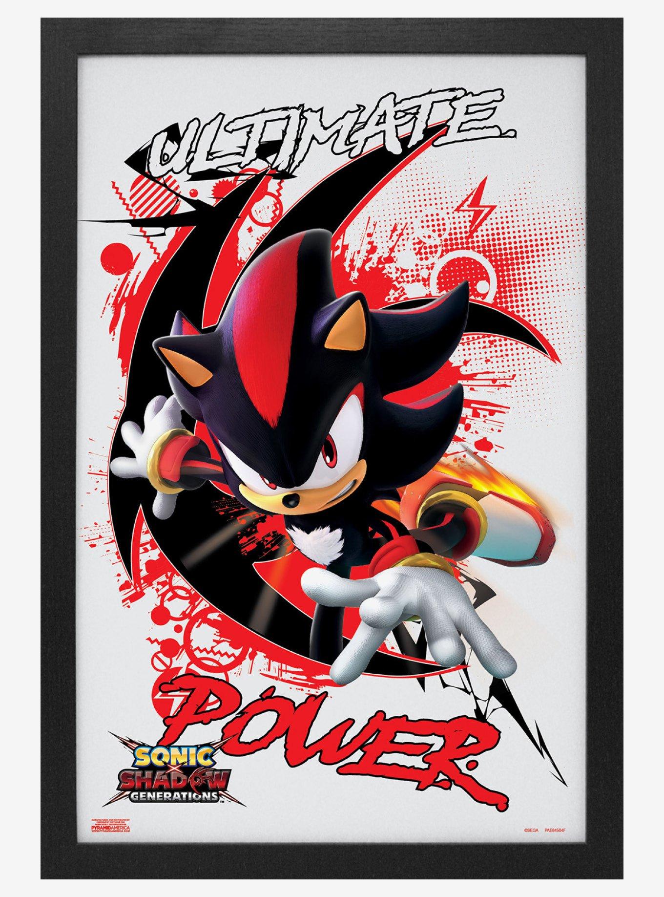 Sonic Shadow Generations Ultimate Power Framed Wall Art, , hi-res