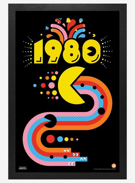 Pac-Man 1980 Celebrate Framed Wall Art | Hot Topic