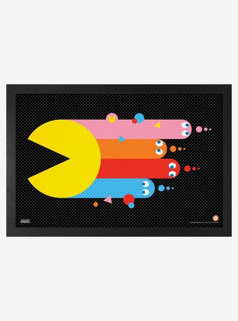 Pac-Man Streaks Framed Wall Art | Hot Topic