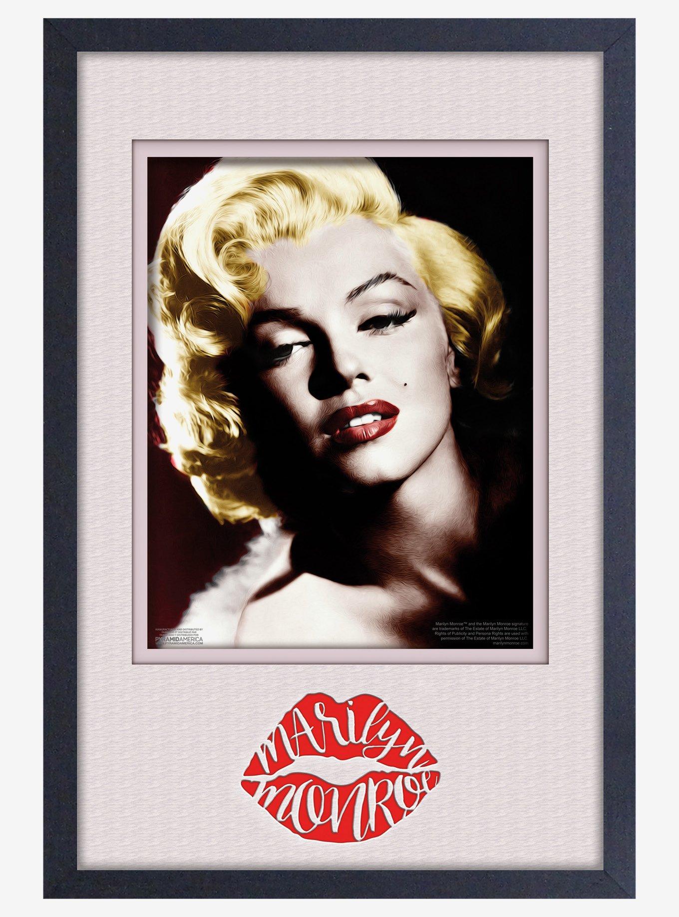 Marilyn Monroe Lips Album Cover Plexi Framed Wall Art, , hi-res