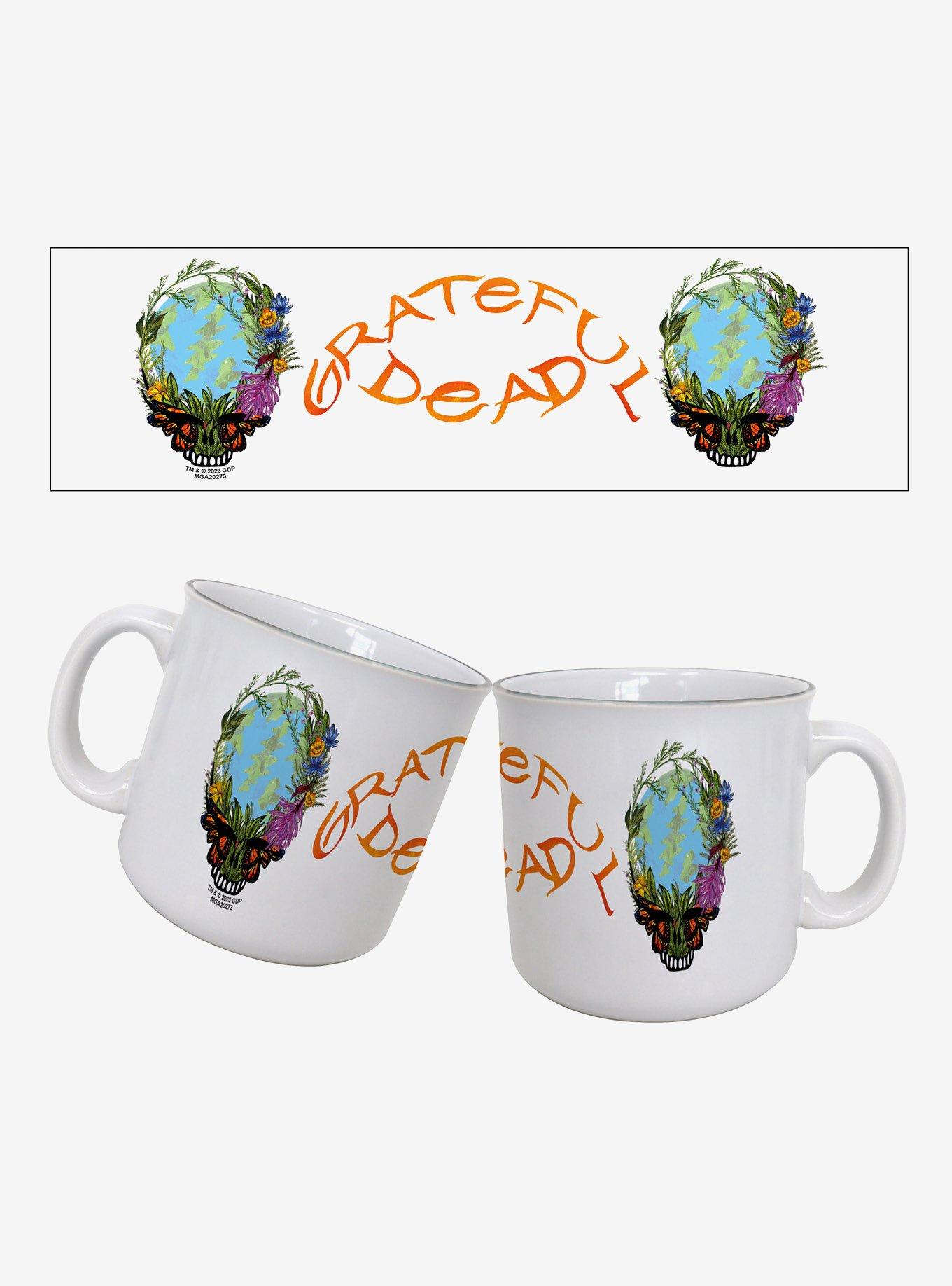 Grateful Dead Floral Skull 20oz Camper Mug, , hi-res