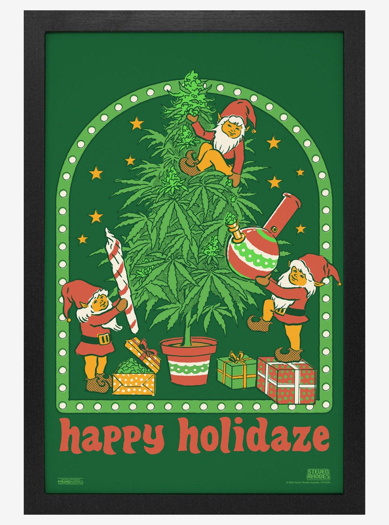 Steven Rhodes Happy Holidaze Framed Wall Art, , hi-res