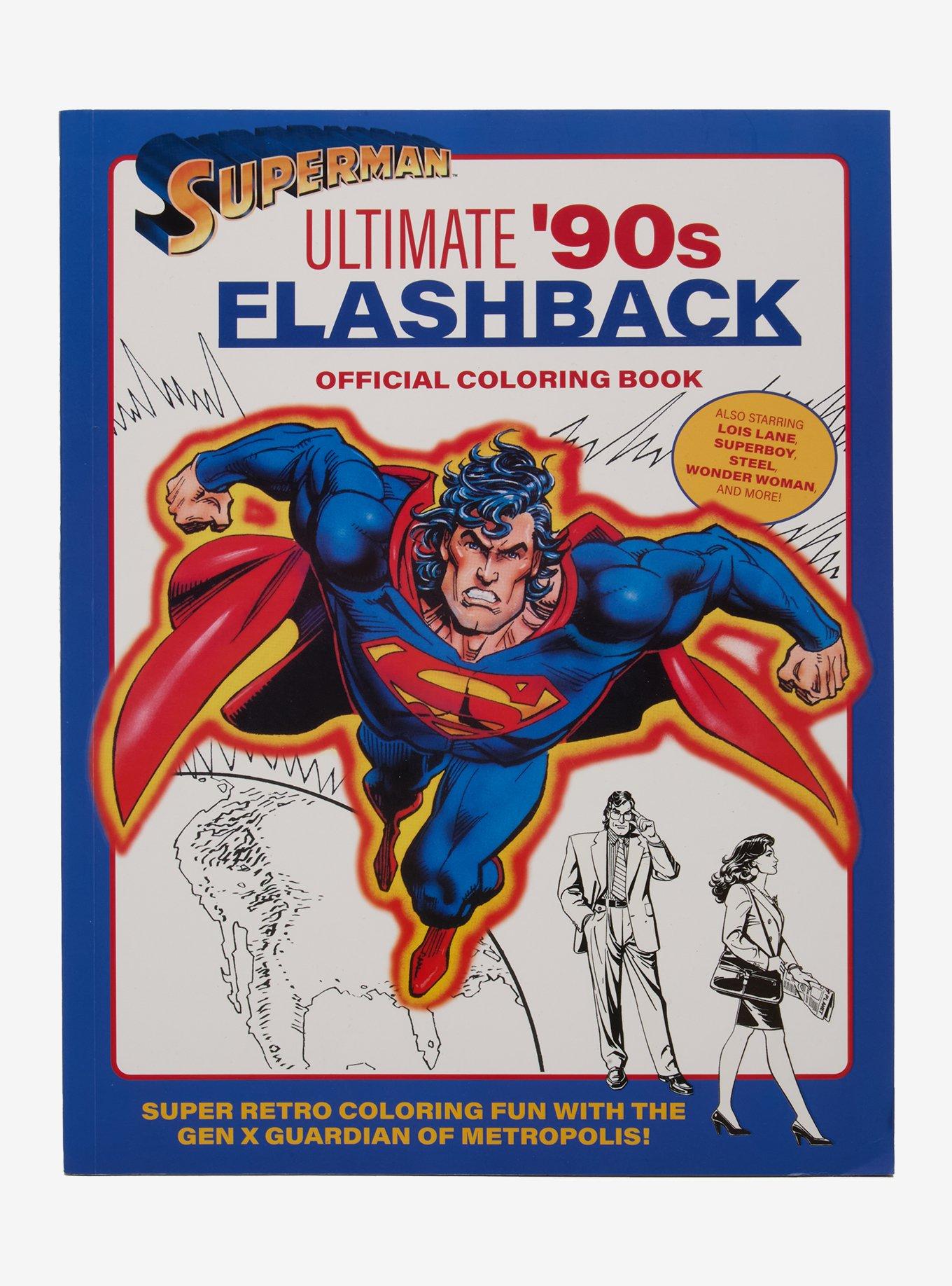 DC Comics Superman Ultimate '90s Flashback Coloring Book, , hi-res
