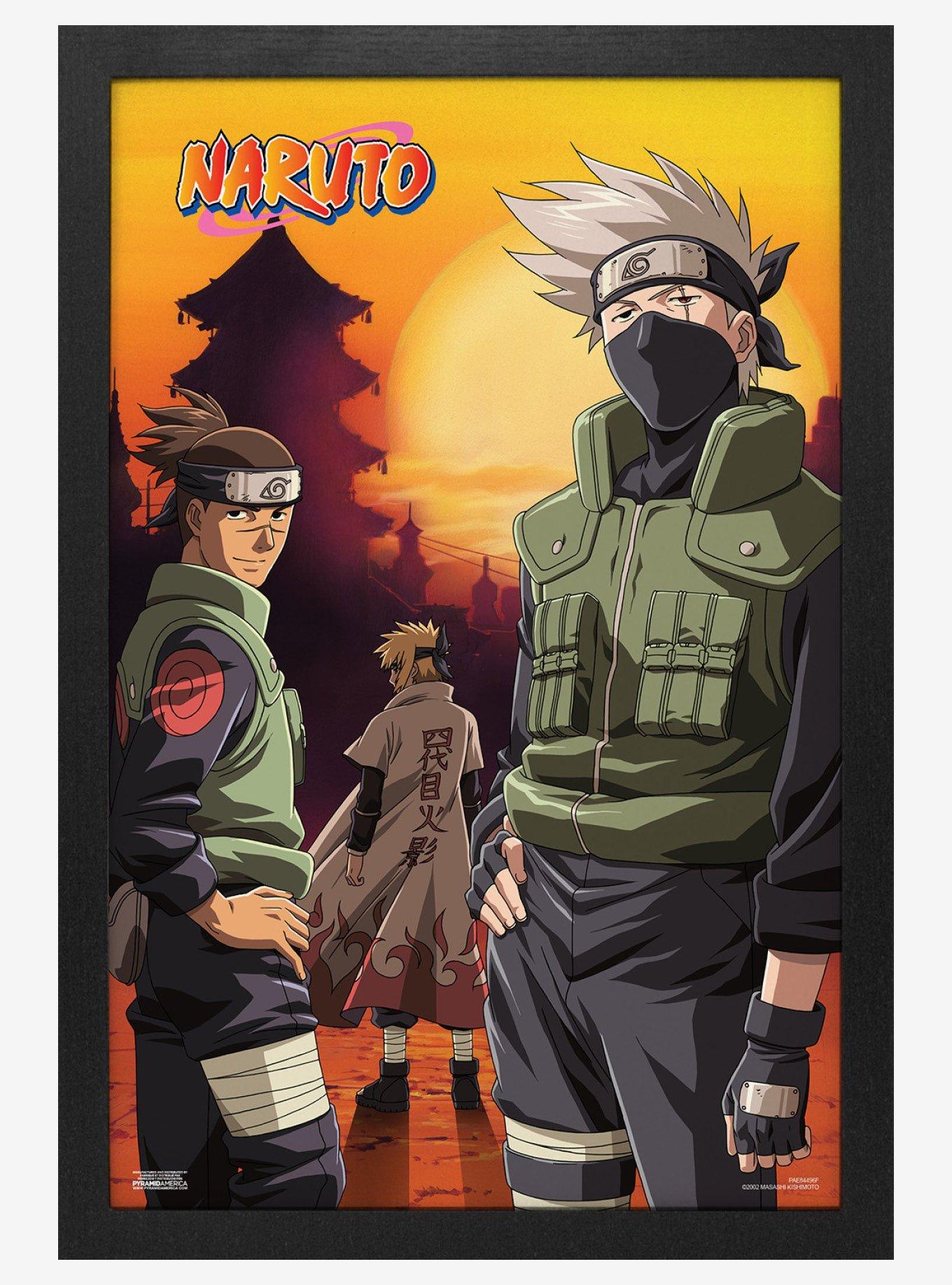 Naruto Shippuden Sunset Group Framed Wall Art, , hi-res