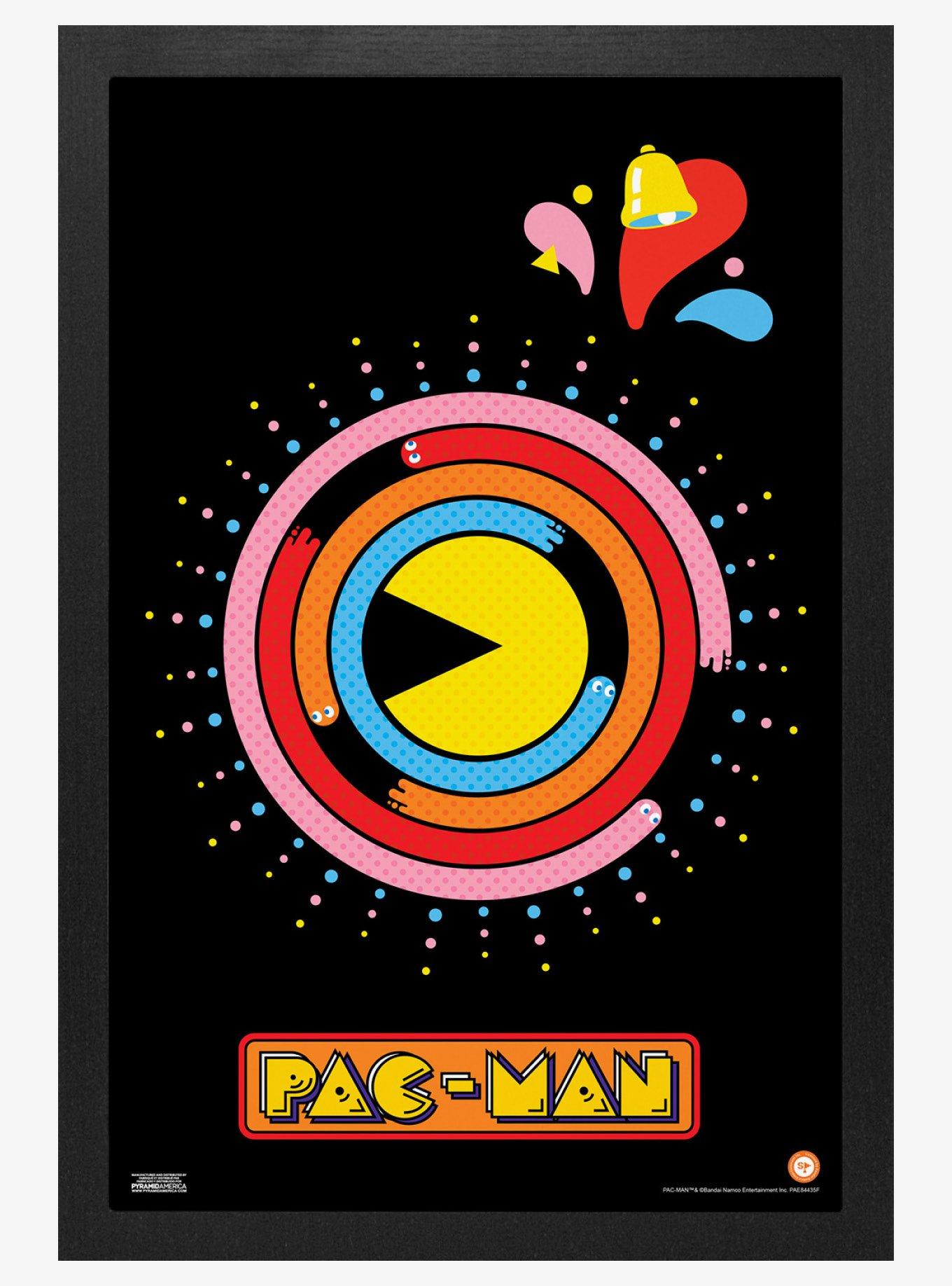 Pac-Man Swirl Framed Wall Art, , hi-res