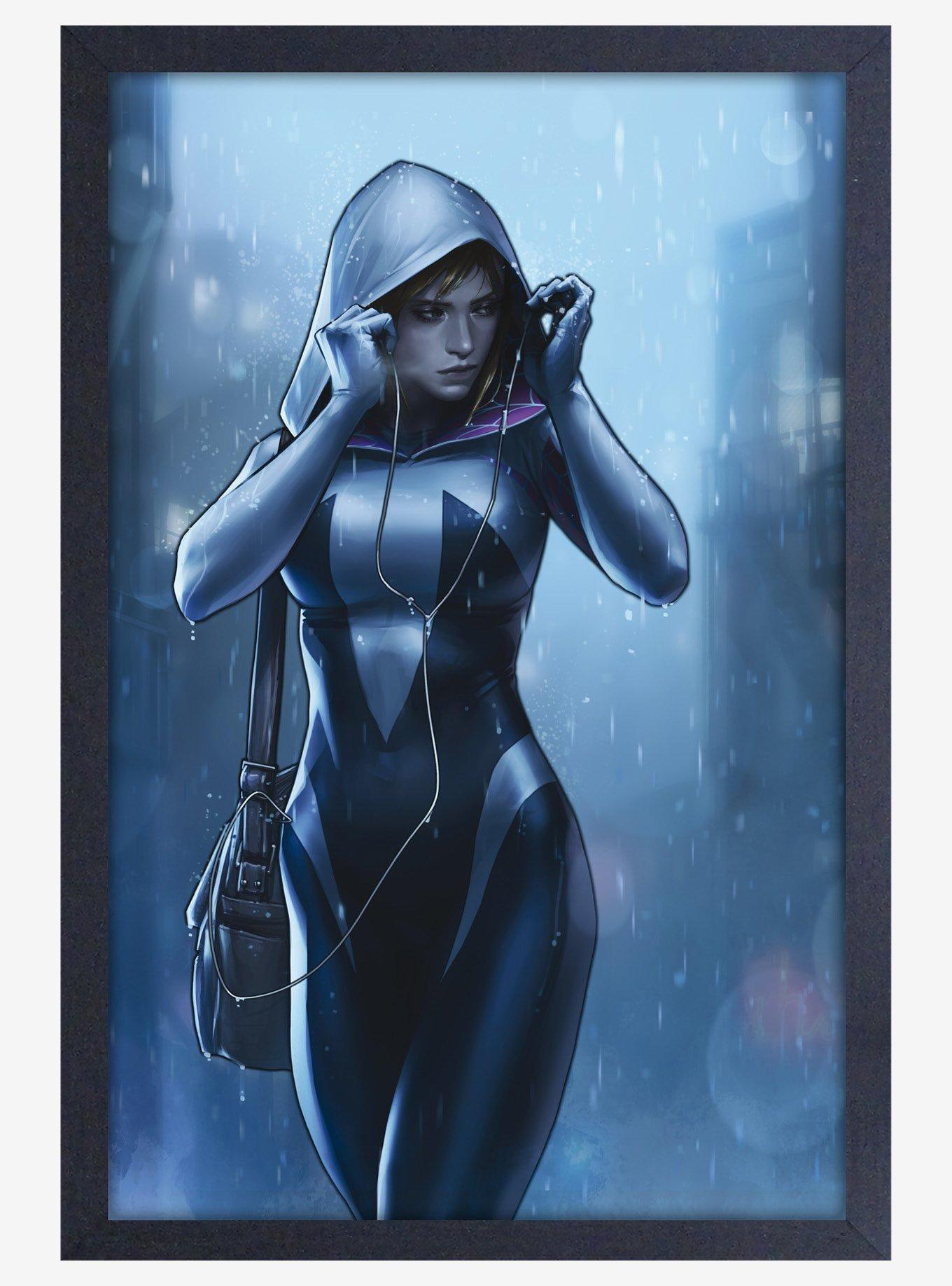 Marvel Spider-Man Ghost Spider Zoning Out Framed Wall Art, , hi-res