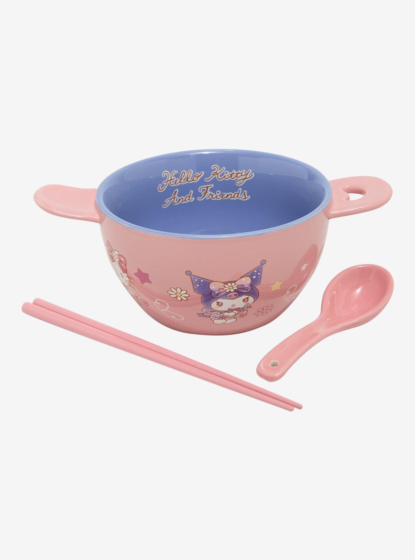 Hello Kitty And Friends Pastel Pink Ramen Bowl Set, , hi-res